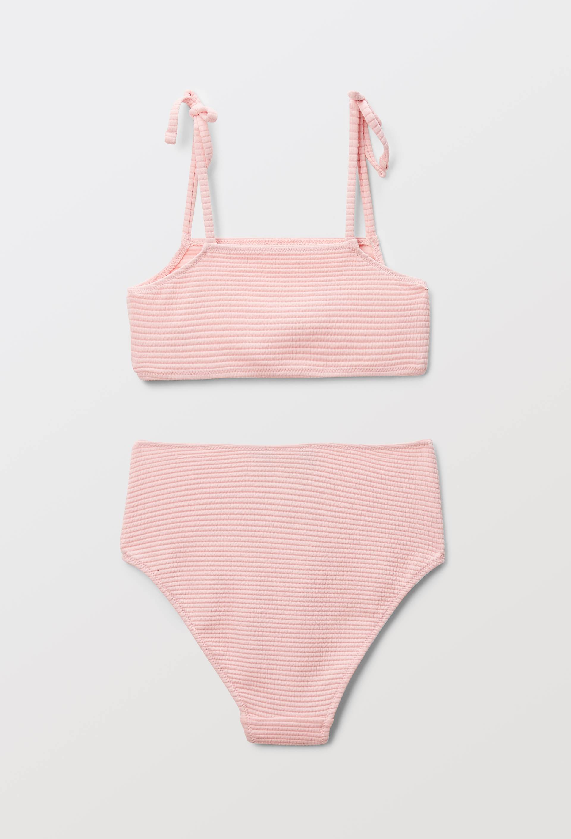 Maillot de bain 2 pi&egrave;ces uni, Rose, large image number 1