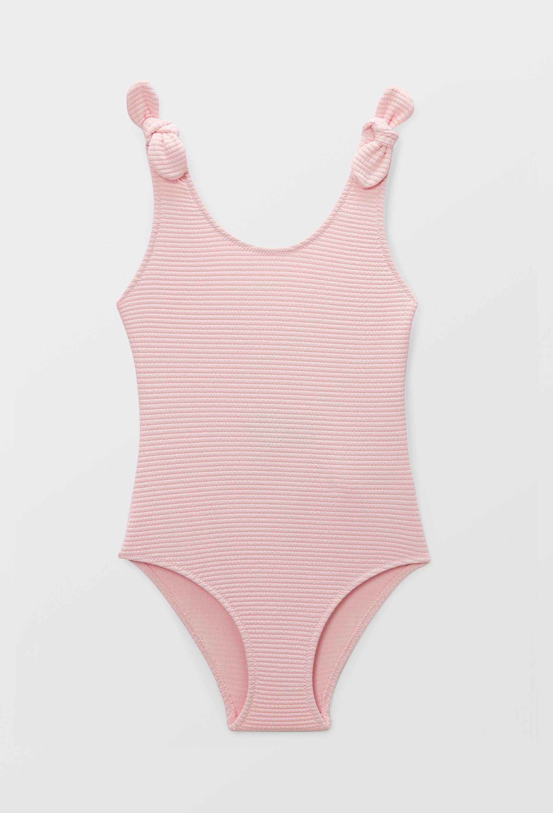 Maillot de bain 1 pi&egrave;ce uni, Rose, swatch image