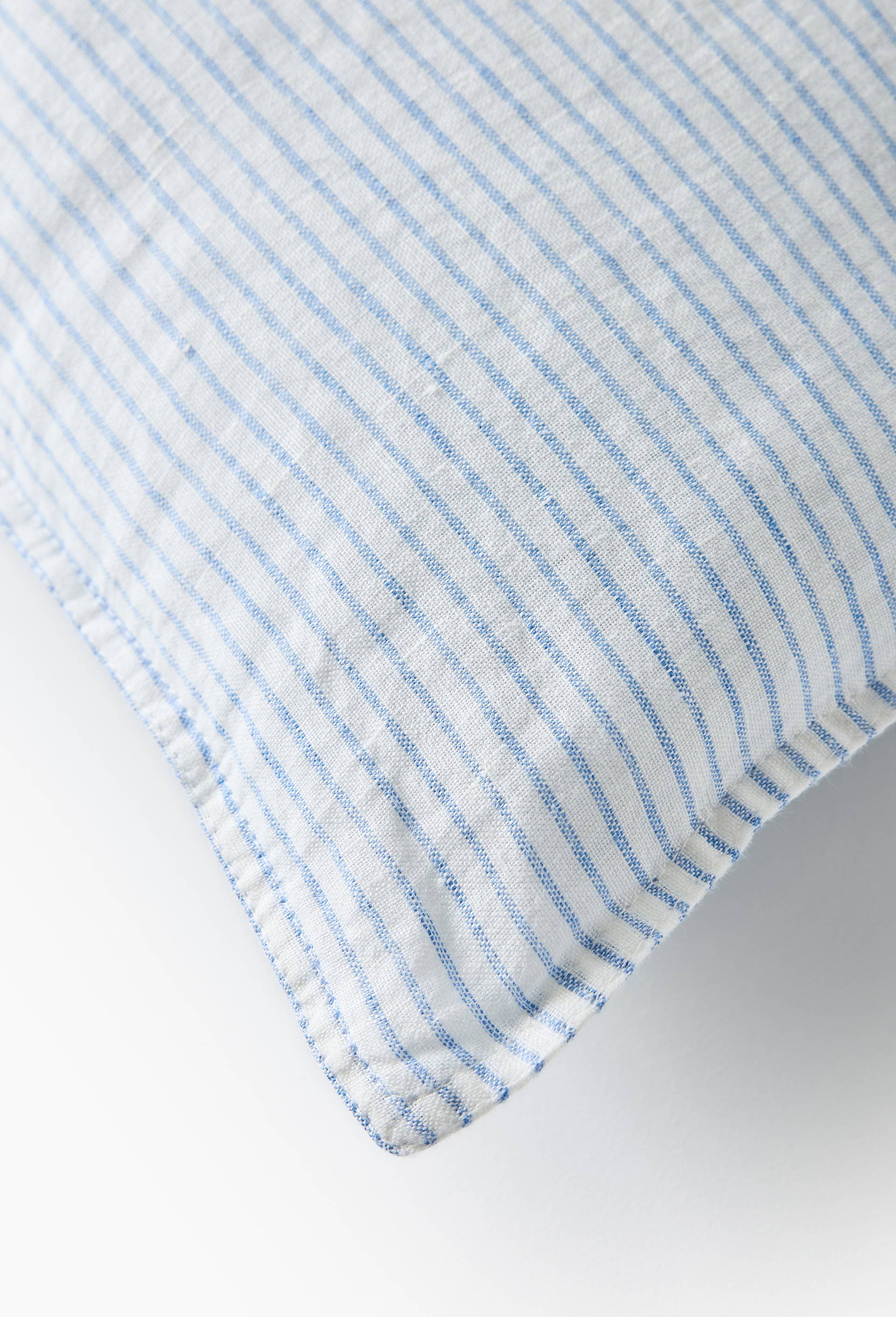 Taie d'oreiller, 100% lin, Bleu, large image number 3