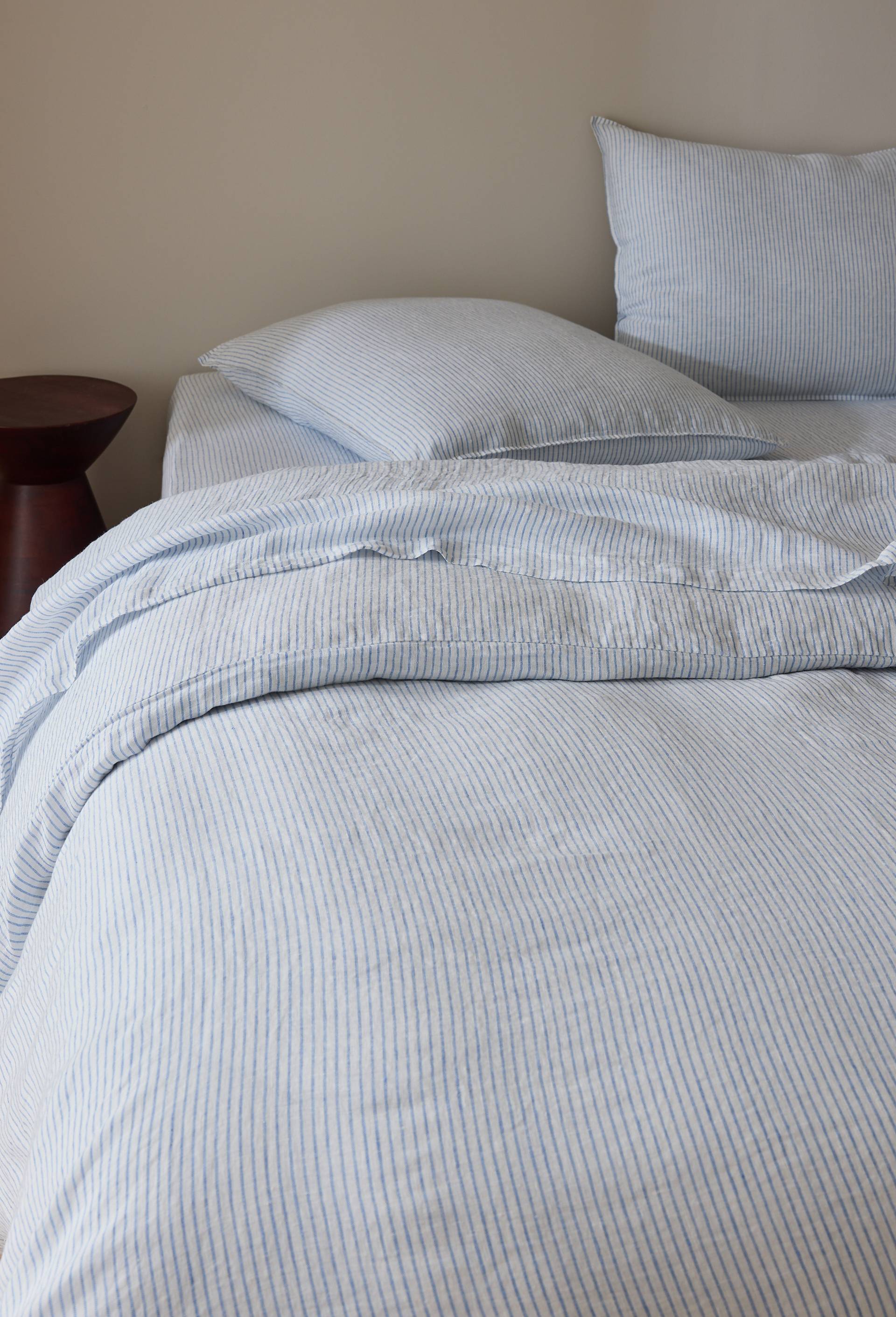 Housse de couette, 100% lin, Exclusivit&eacute; web, Bleu, large image number 0.0