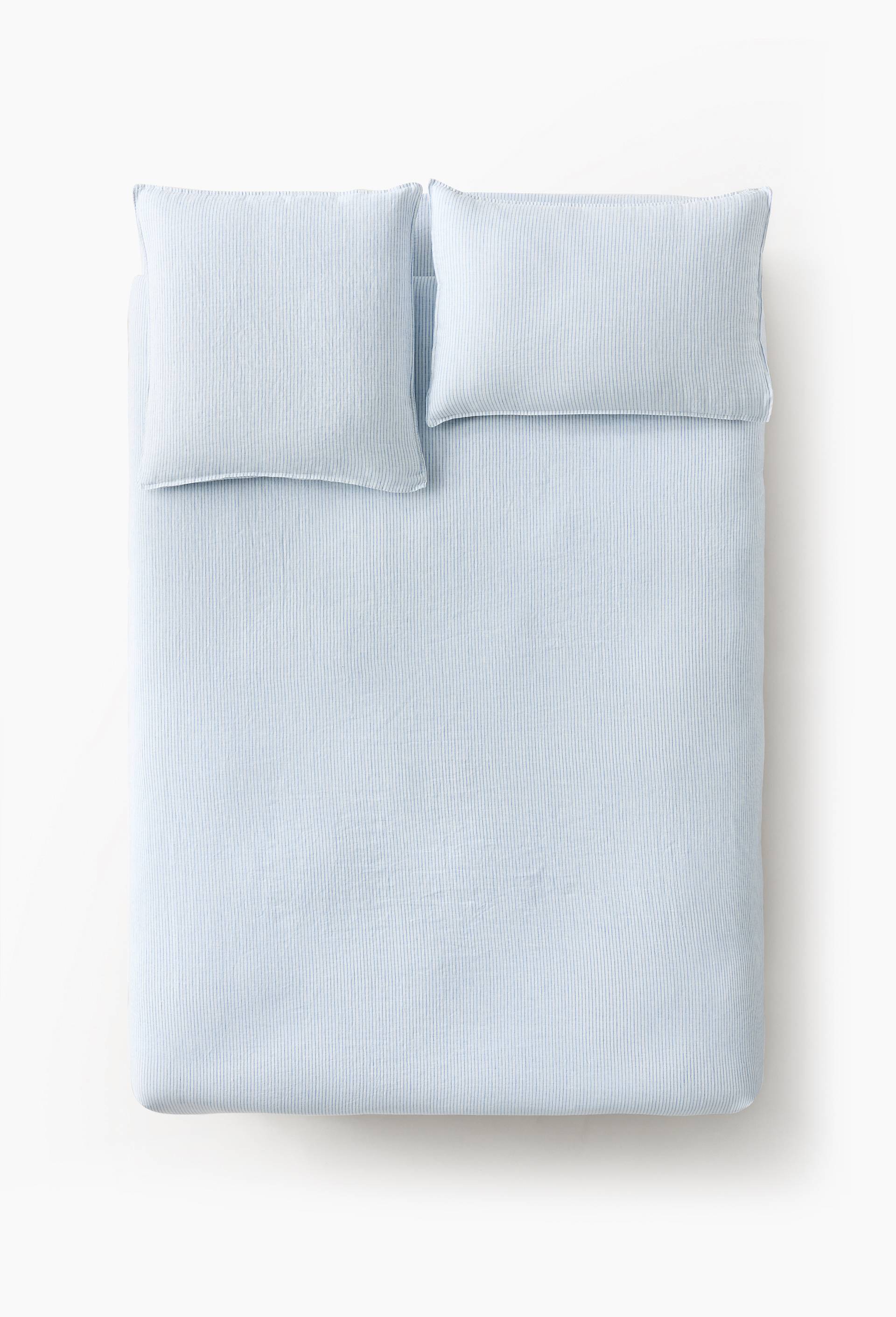 Housse de couette, 100% lin, Exclusivit&eacute; web, Bleu, large image number 1