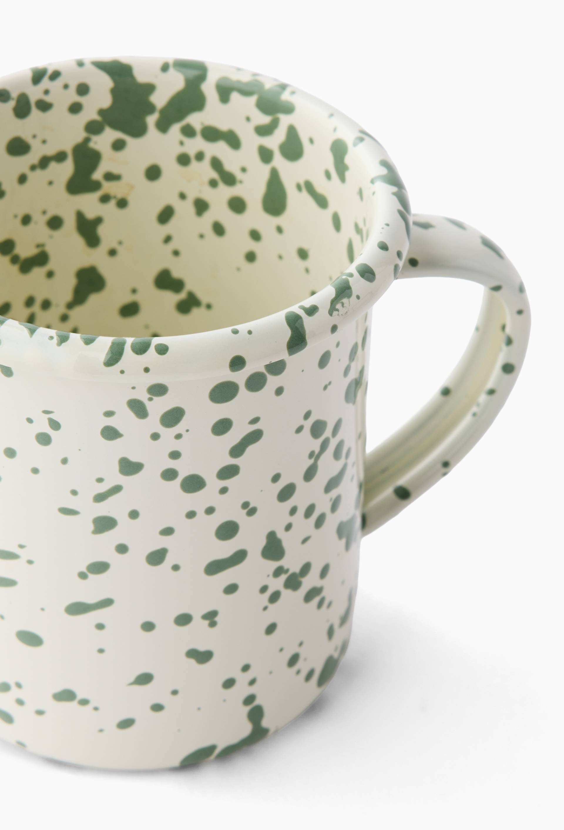 Mug finition tachet&eacute;e, 35cl, Vert, large image number 2
