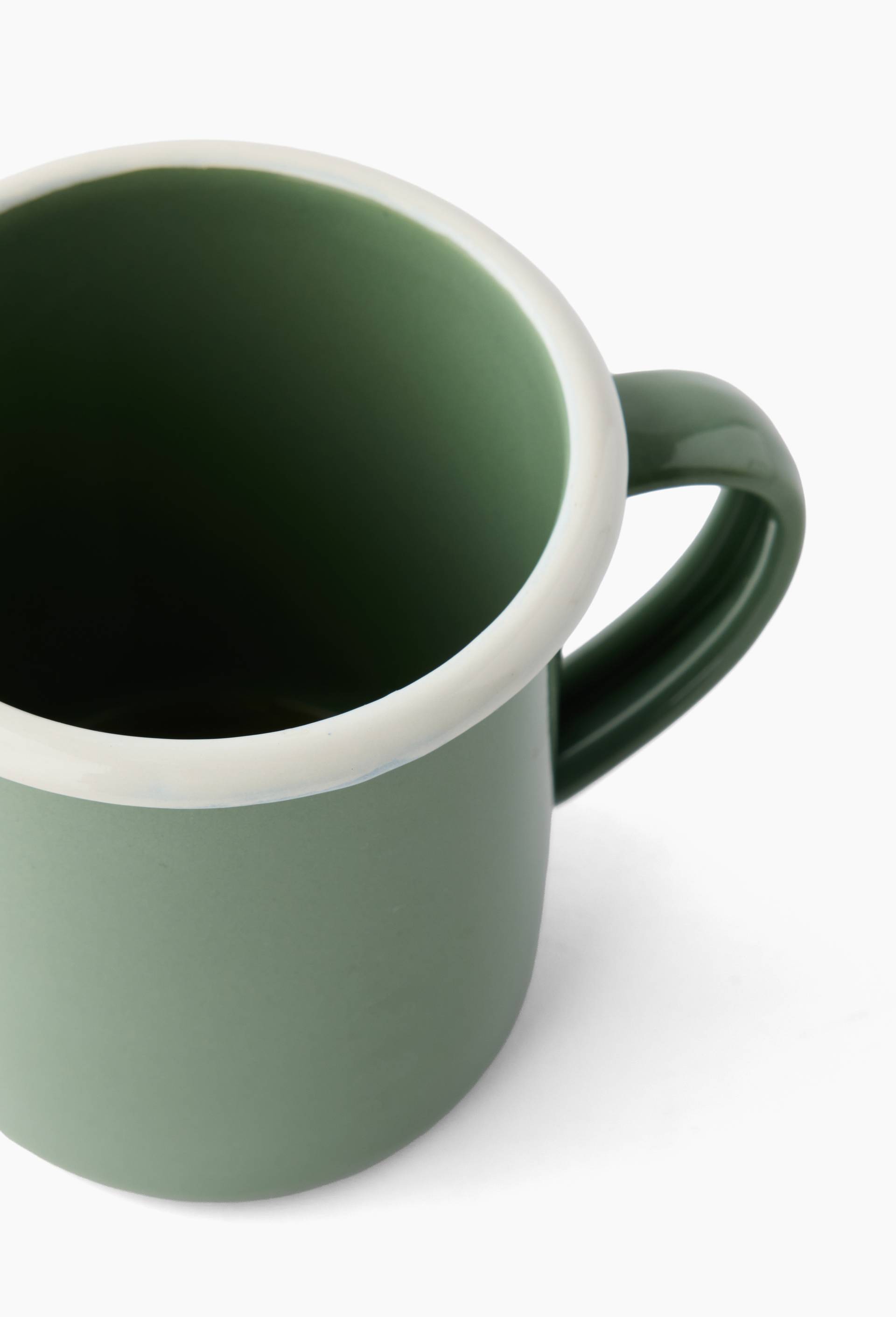 Tasse en m&eacute;tal &eacute;maill&eacute;, 35cl, Vert, large image number 1