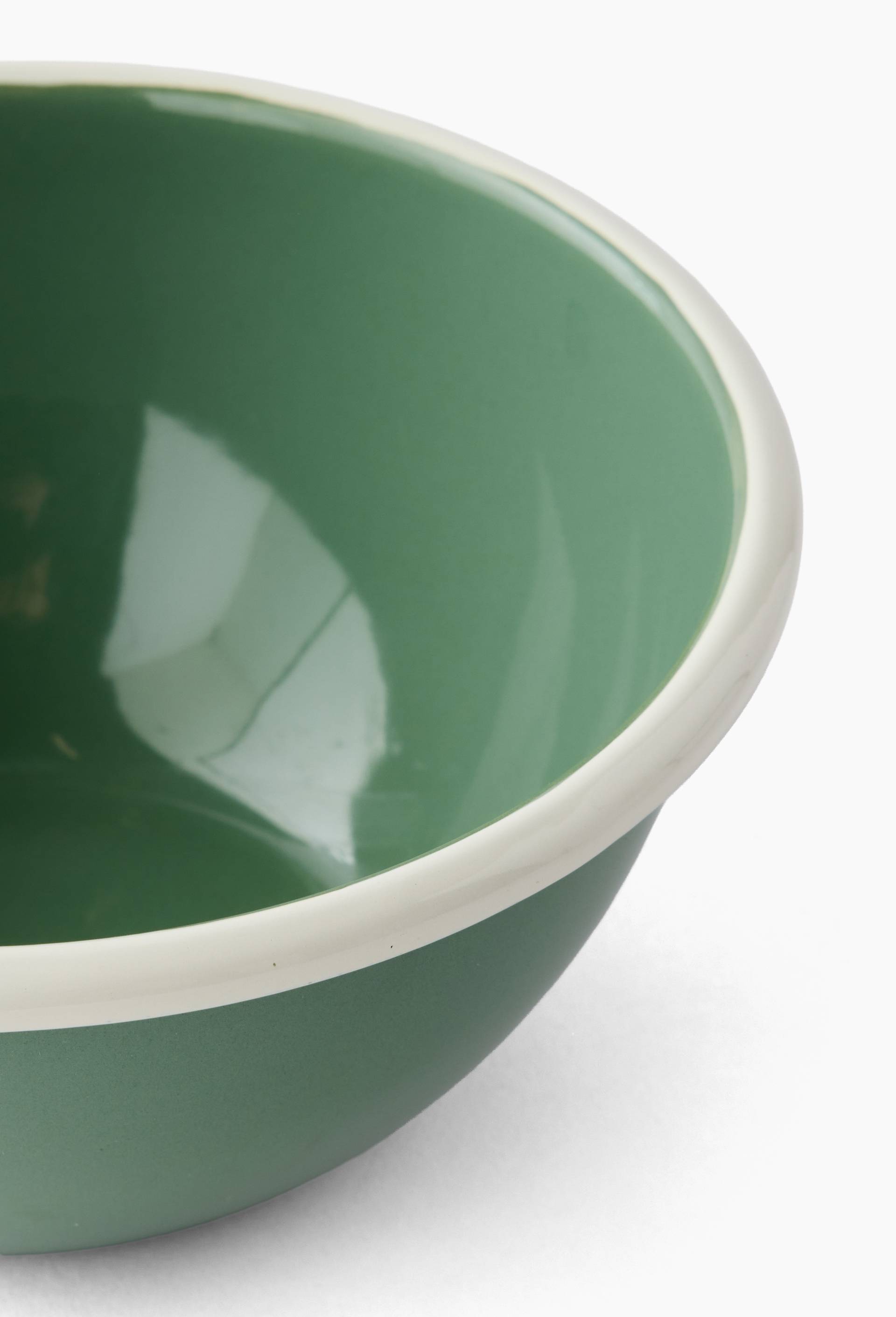 Bol en m&eacute;tal &eacute;maill&eacute;, 16cm, Vert, large image number 1