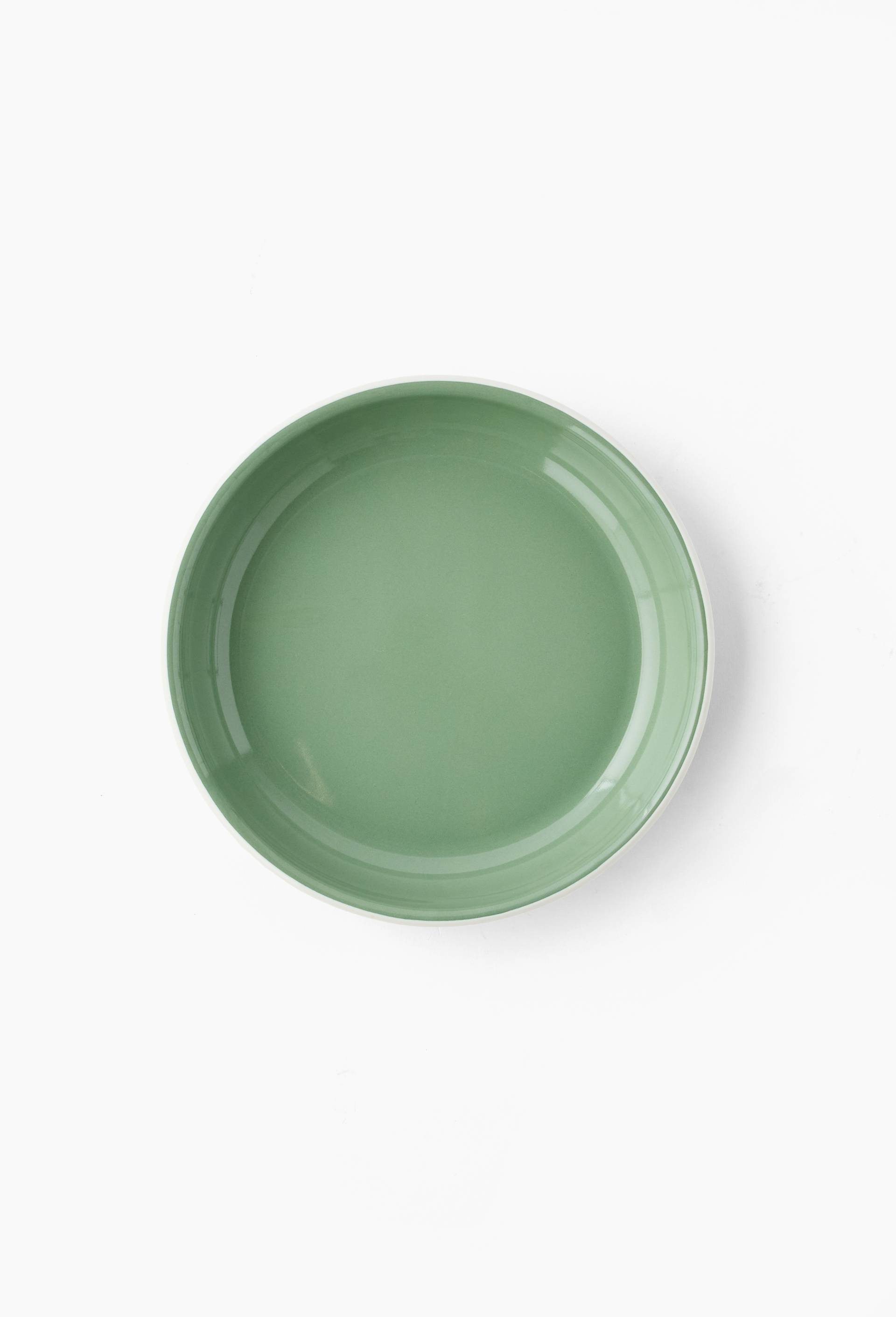 Assiette en m&eacute;tal &eacute;maill&eacute;, 19cm, Vert, large image number 0.0
