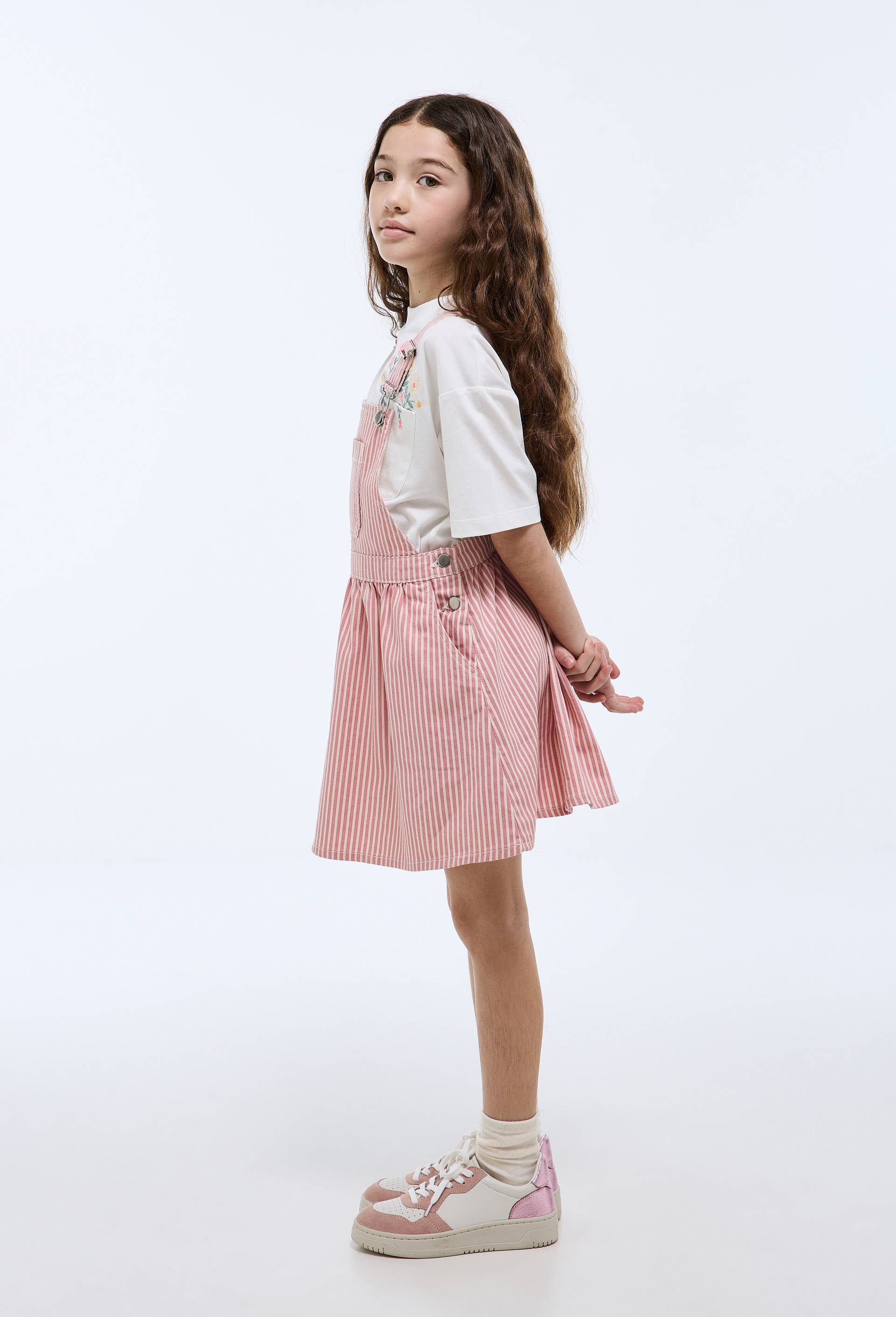 Robe chasuble en coton, Rose, large image number 1