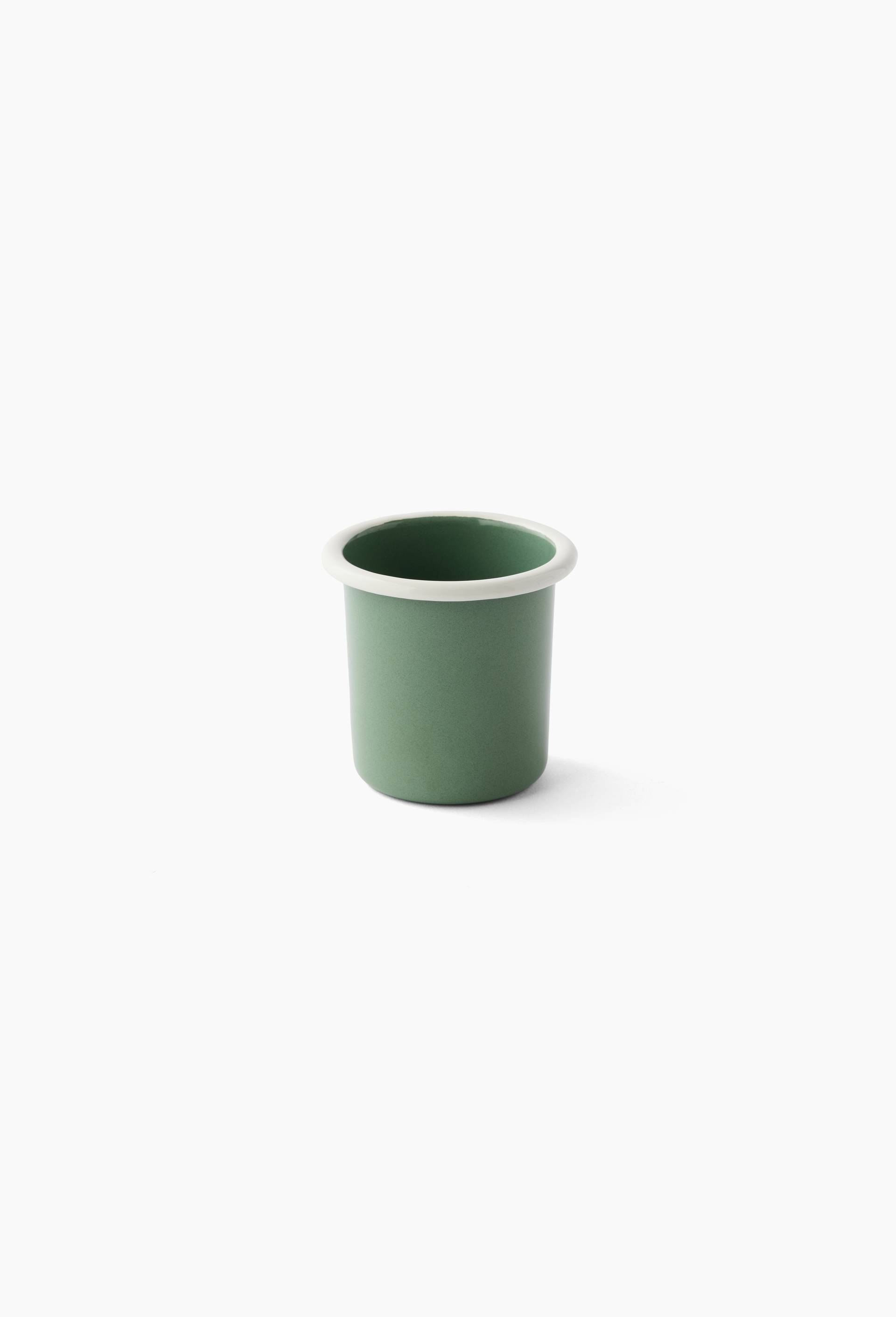 Tasse expresso en m&eacute;tal &eacute;maill&eacute;, 18cl, Vert, large image number 0
