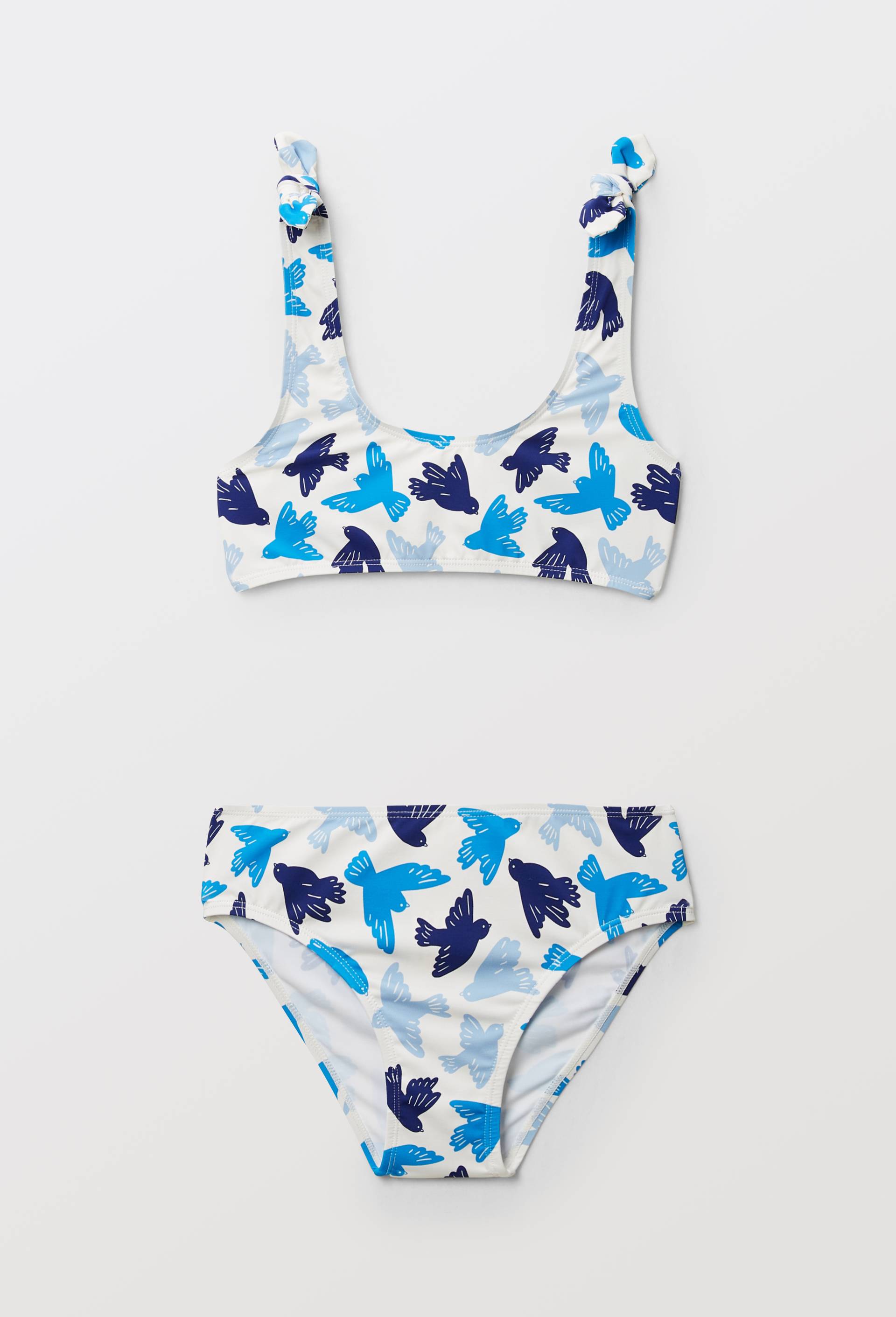 Maillot de bain 2 pi&egrave;ces imprim&eacute;, Bleu, large image number 0.0