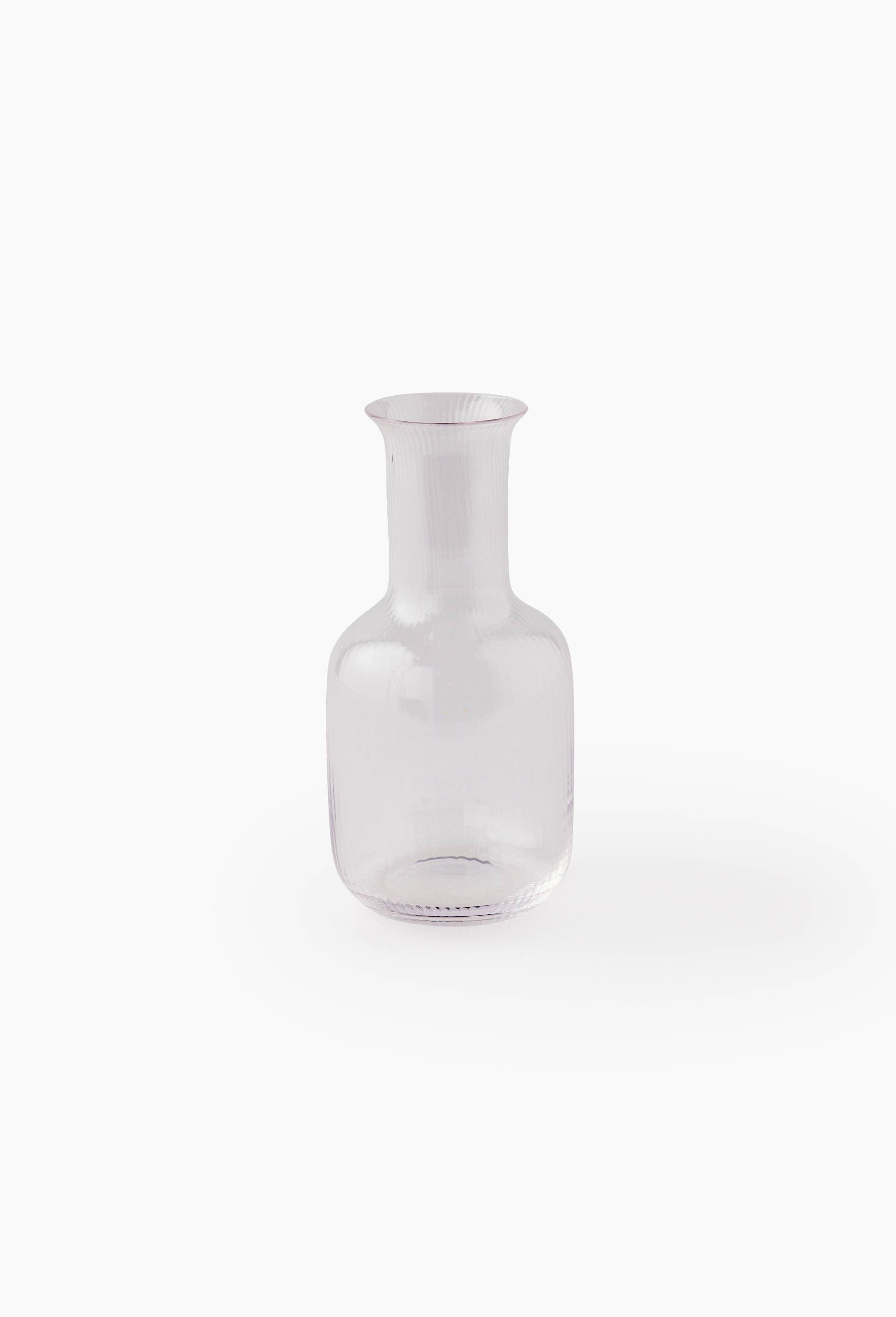 Carafe finition stri&eacute;e, 75cl, Transparent, large image number 0