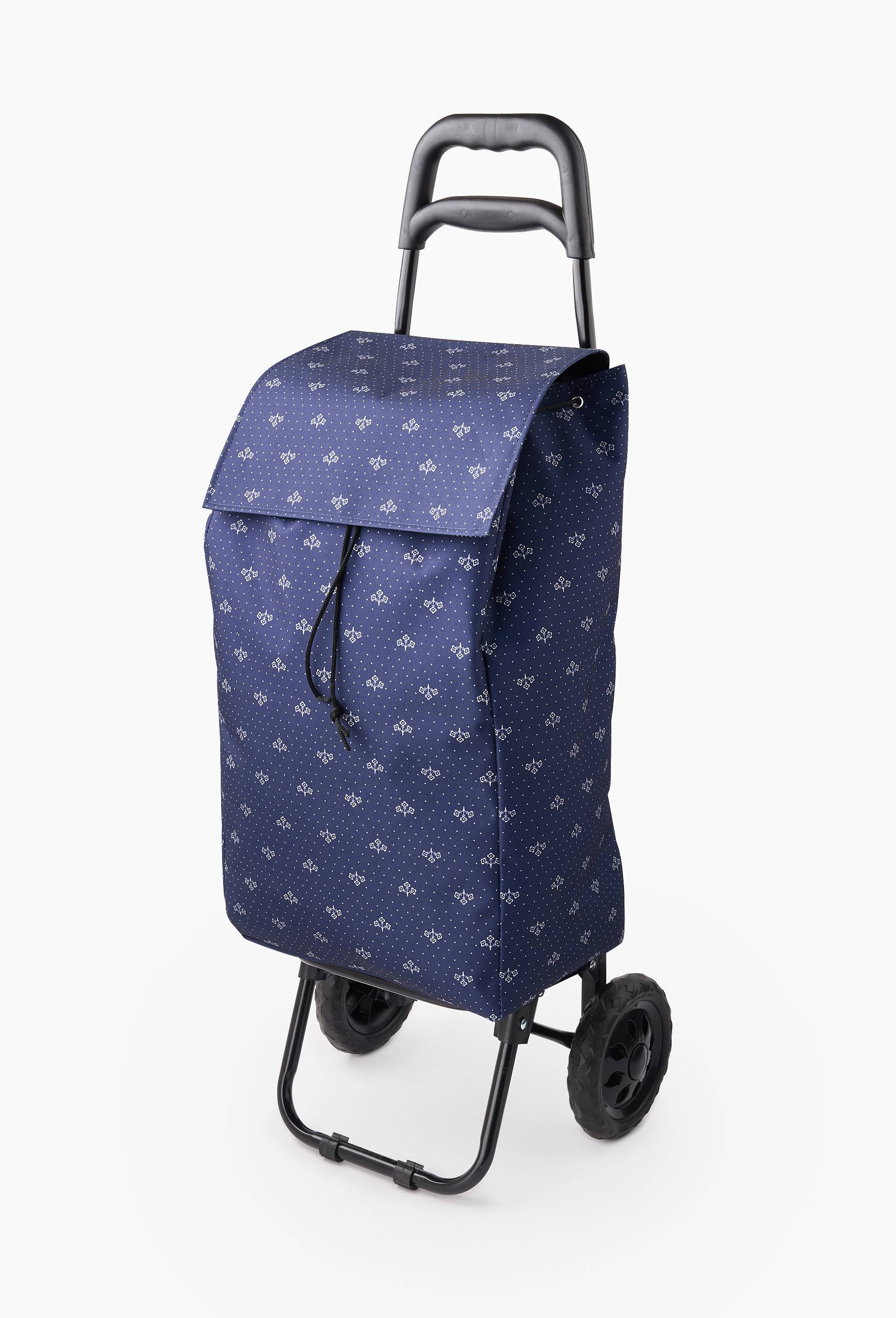 Poussette de march&eacute; finition imprim&eacute;e, 38L, Bleu fonc&eacute;, large image number 0.0