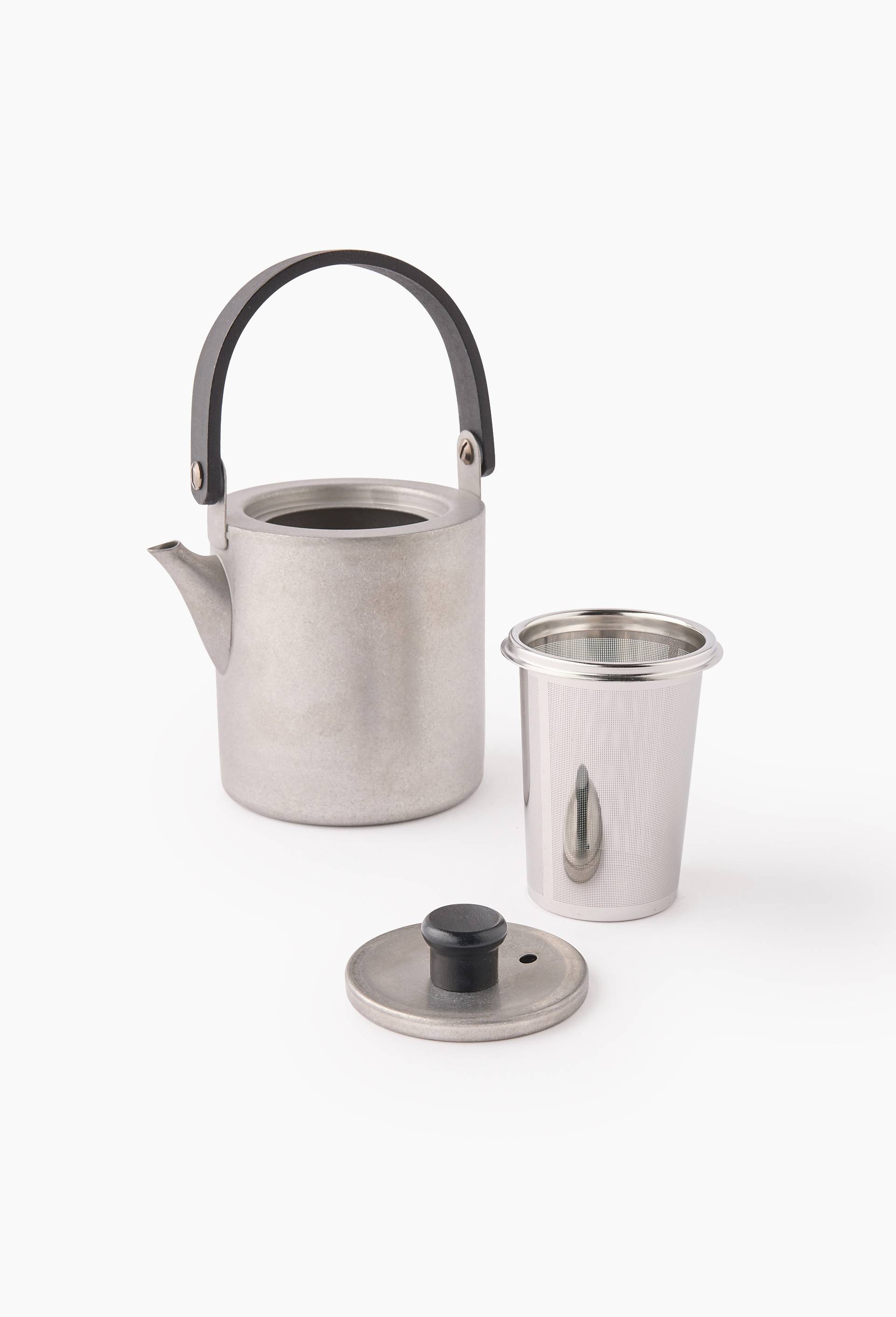 Th&eacute;i&egrave;re avec filtre 45cl, en acier inoxydable, Argent, large image number 2