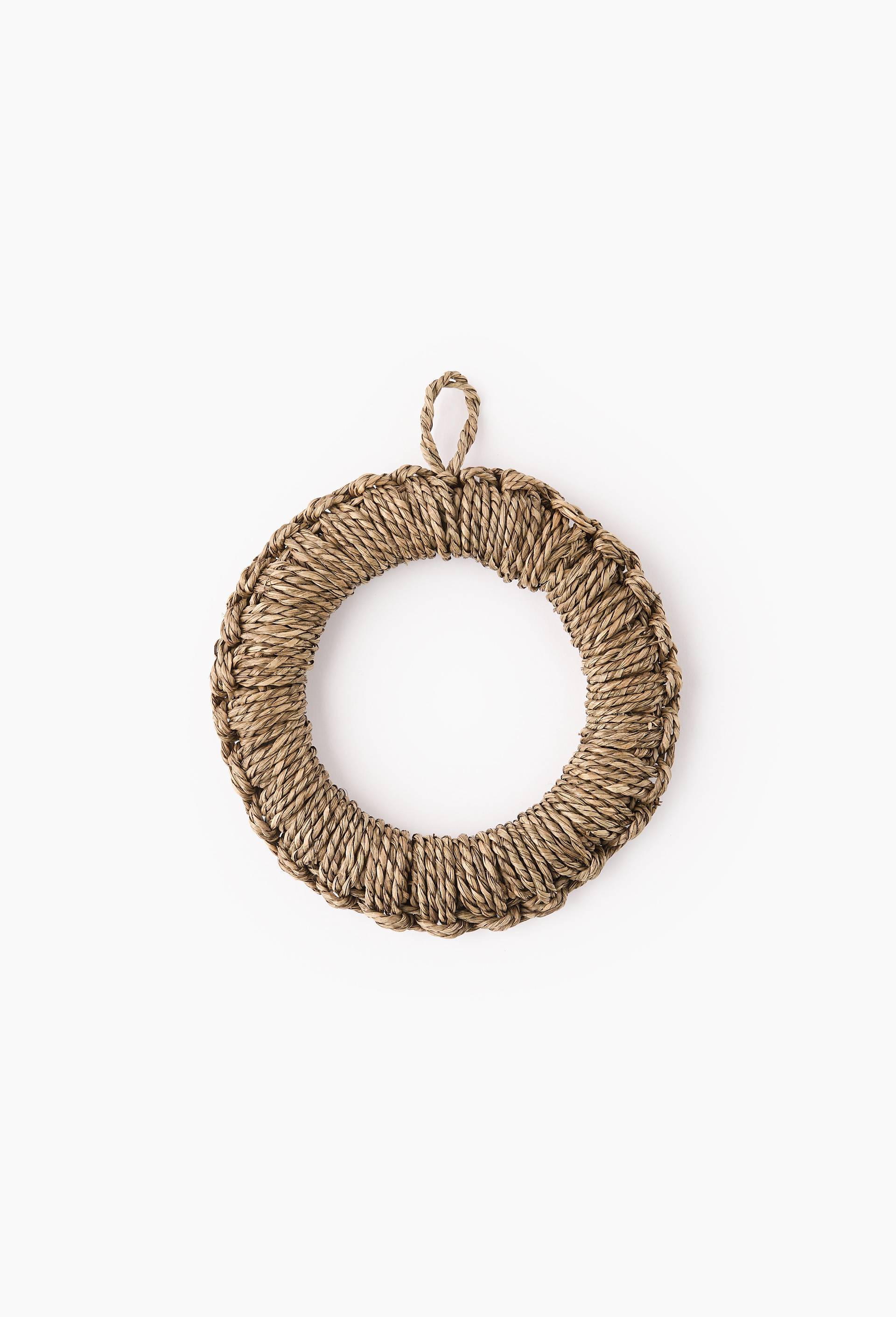 Dessous de plat finition tress&eacute;e, 20cm, Beige, large image number 0