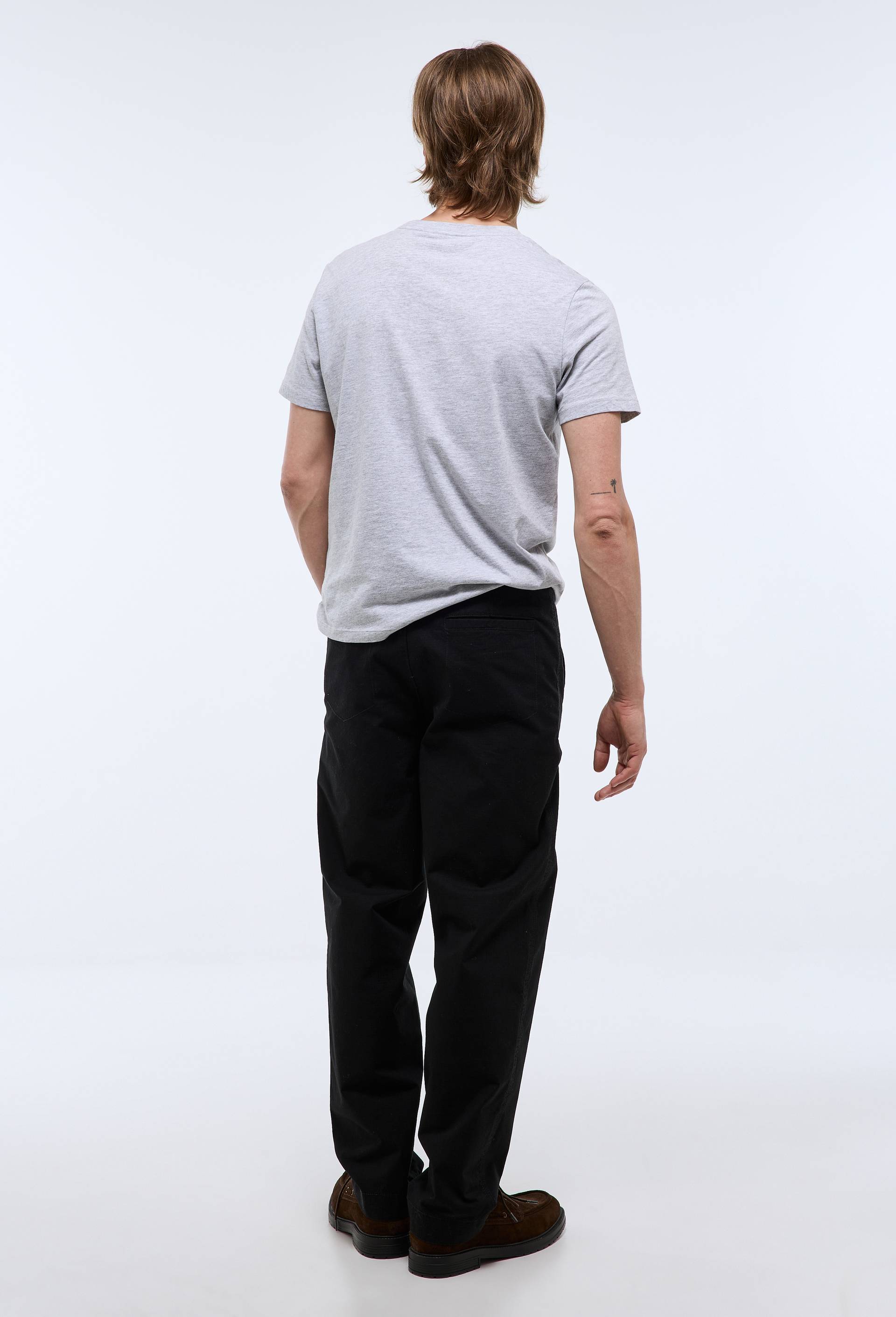 Pantalon en coton bio GOTS, Noir, large image number 2.0