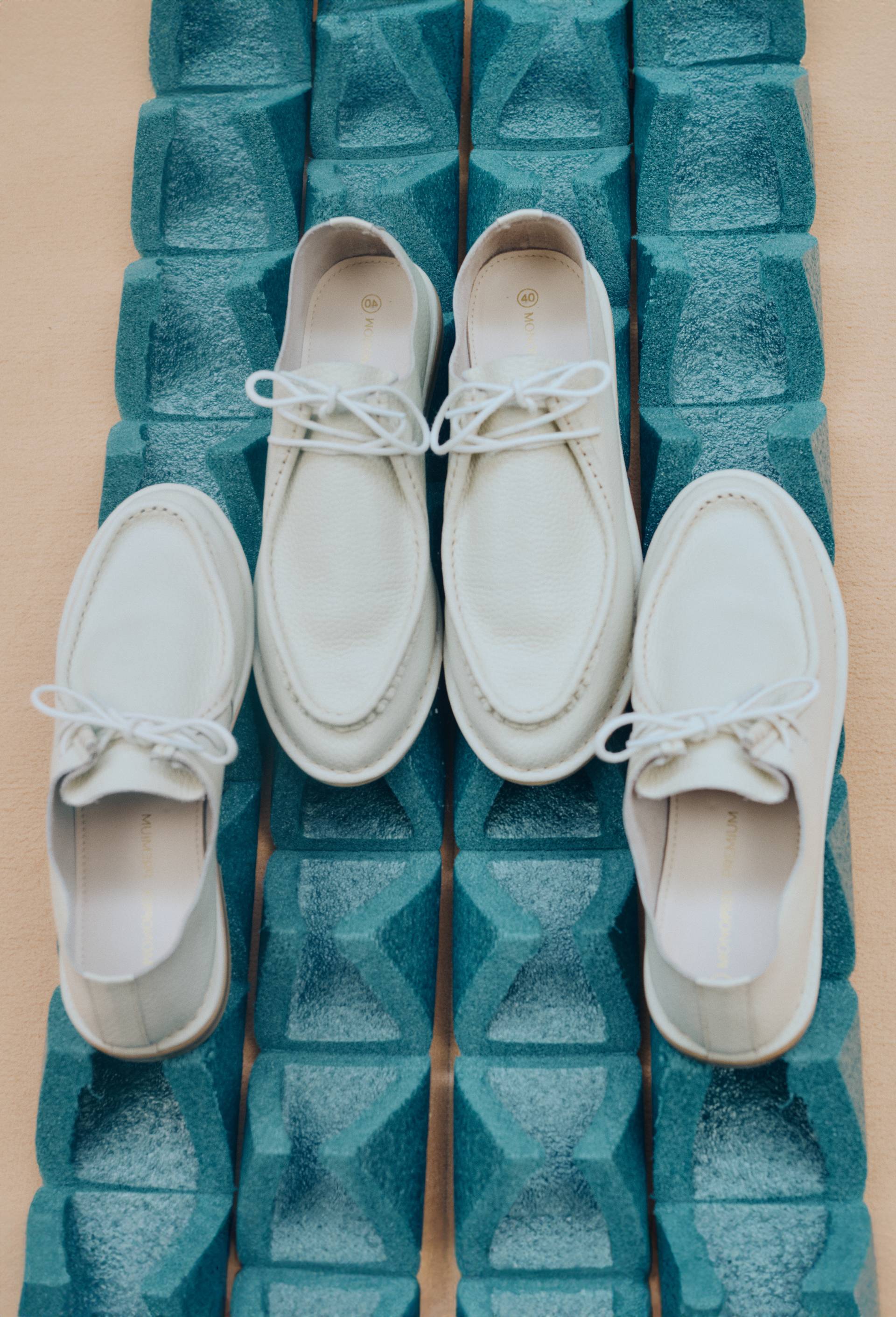Derbies en cuir, Blanc, large image number 0.0