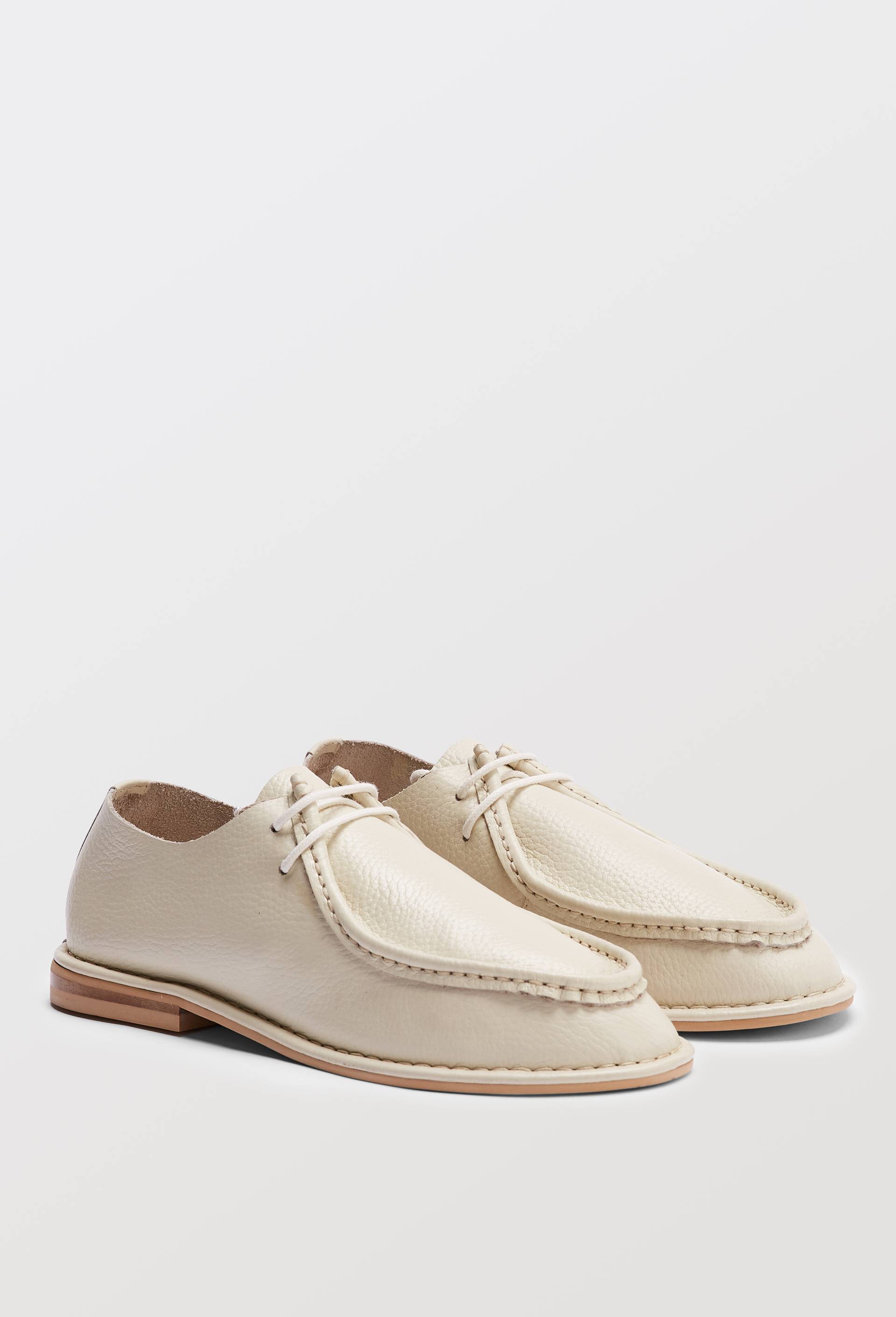 Derbies en cuir, Blanc, large image number 2.0