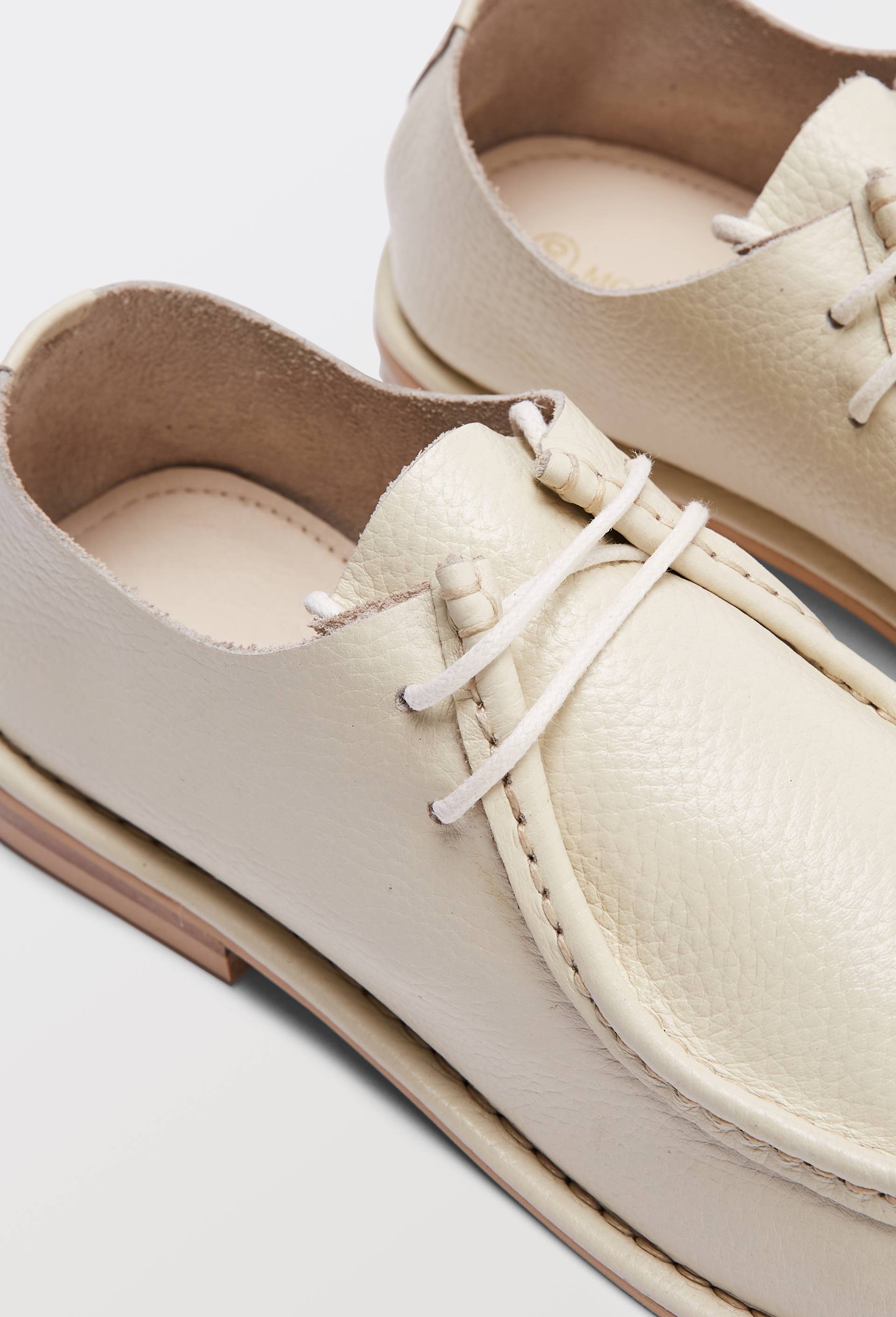 Derbies en cuir, Blanc, large image number 3