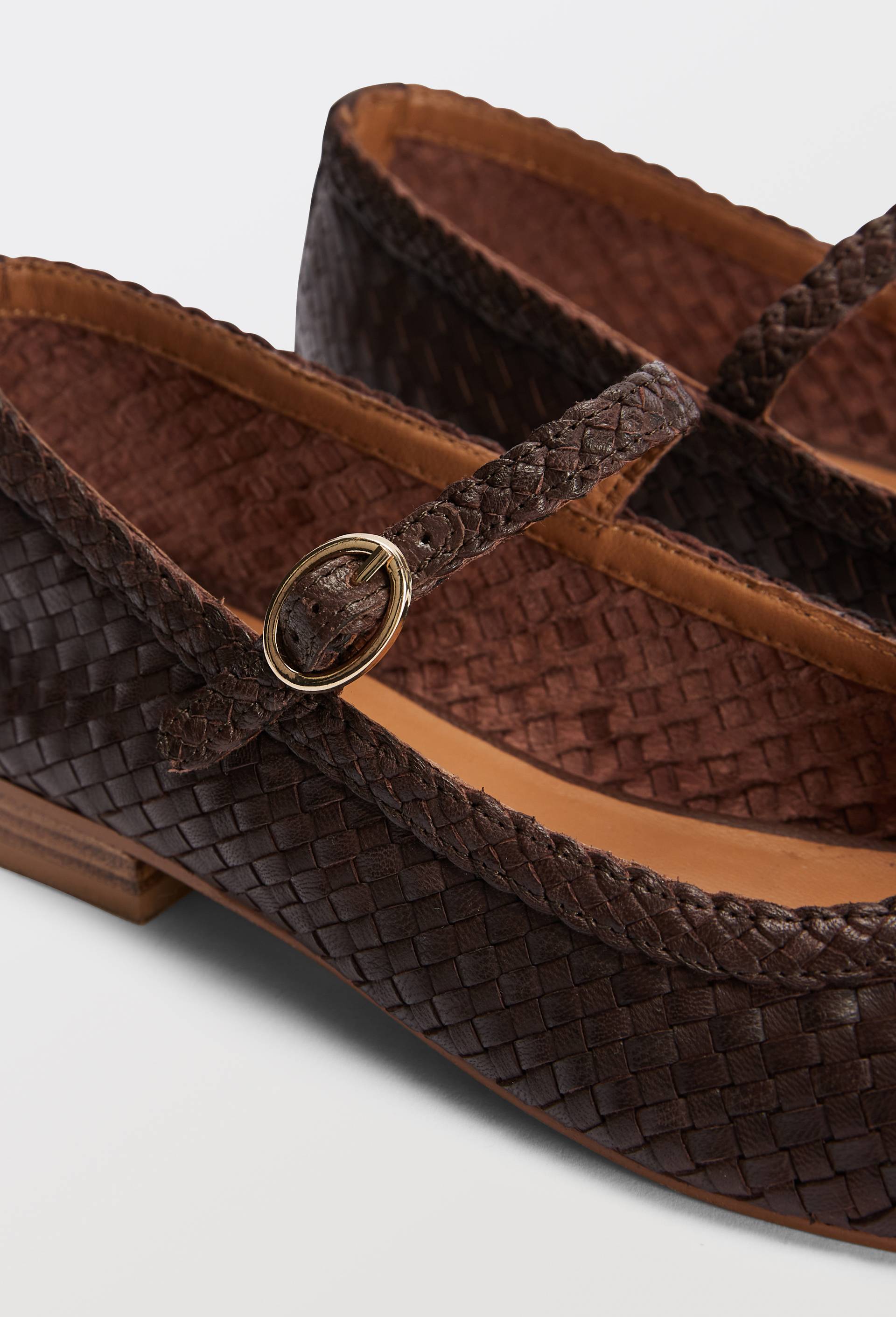 Babies en cannage en cuir, Brun fonc&eacute;, large image number 2