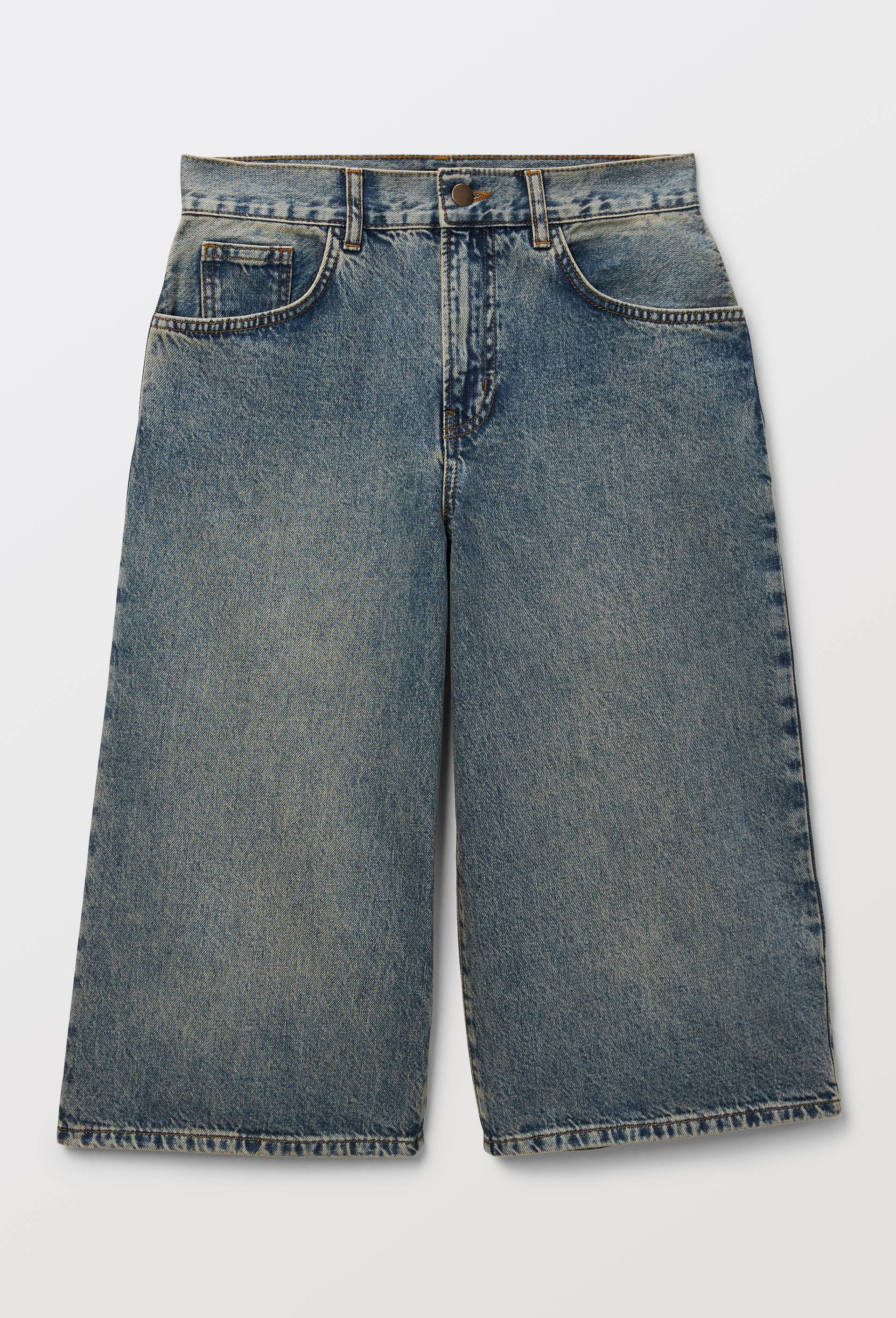 Jupe culotte en jean, Bleu fonc&eacute;, large image number 2