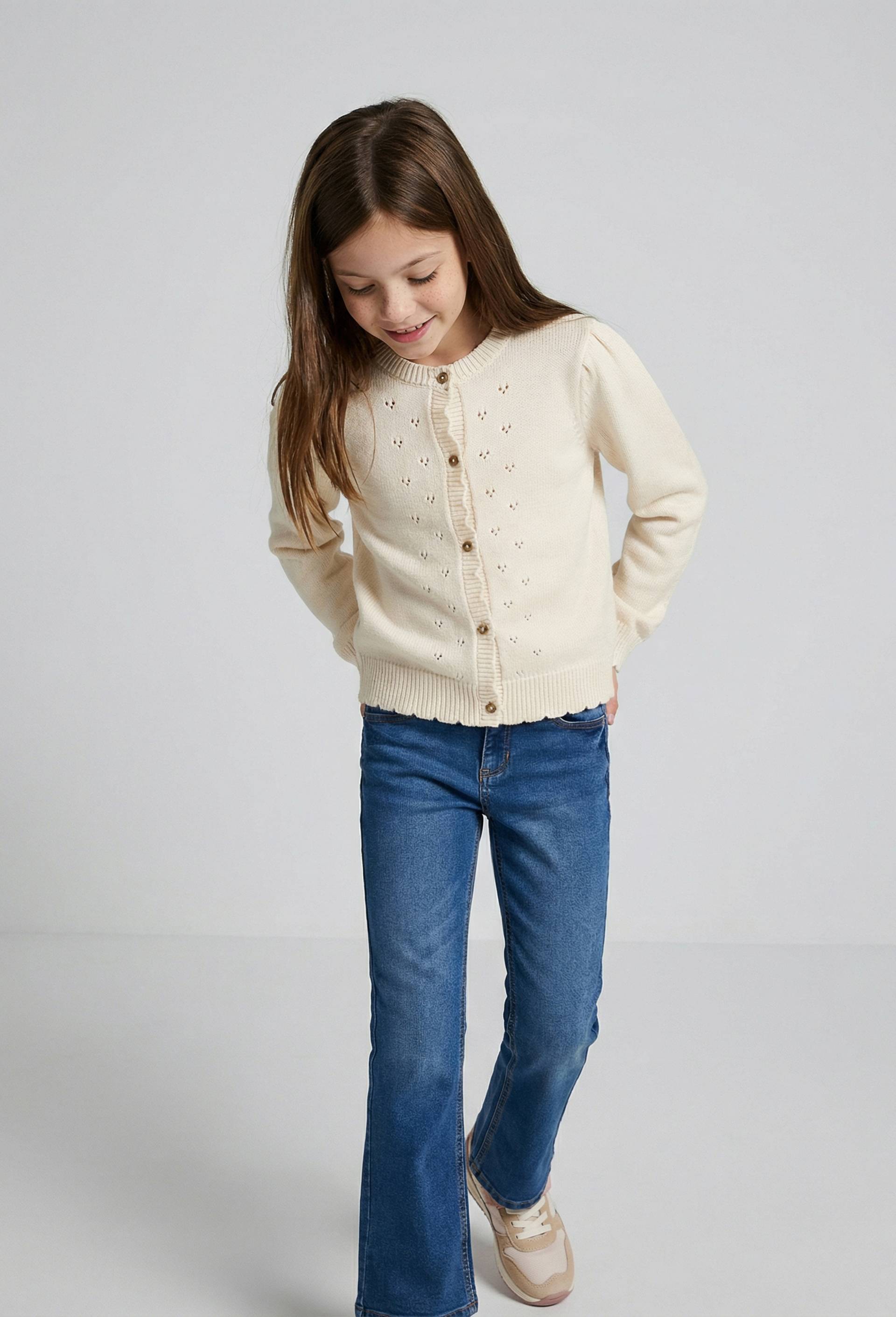 Cardigan uni, Beige clair, swatch image