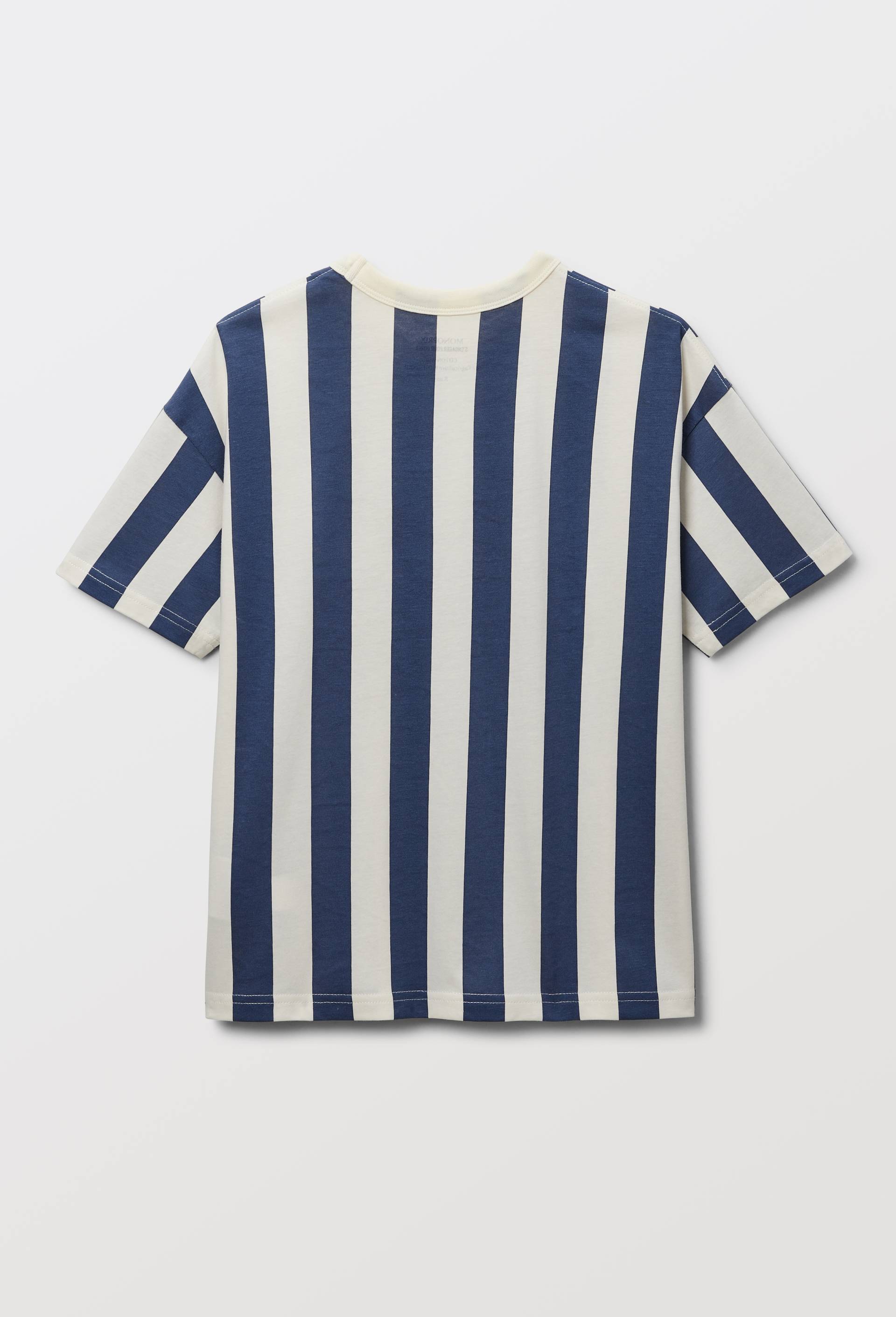 T-shirt manches courtes imprim&eacute; en coton BIO GOTS, Bleu, large image number 2