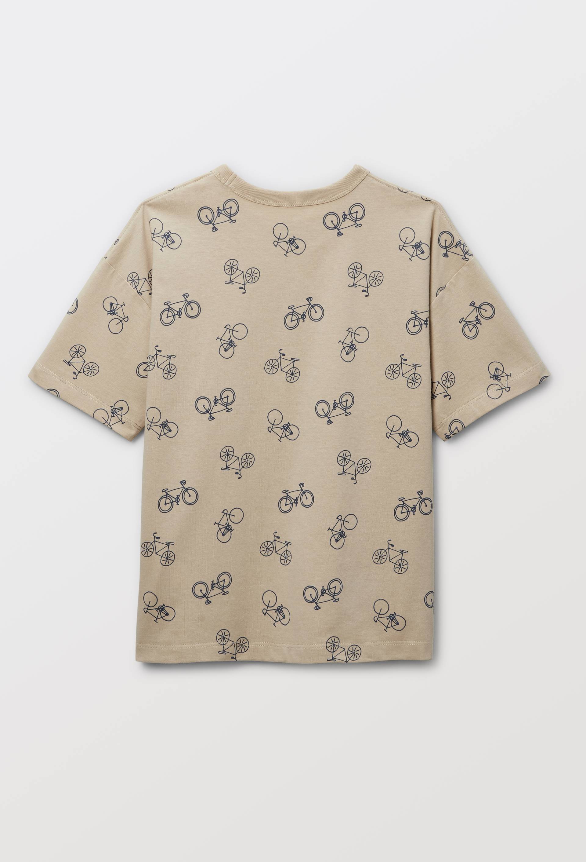 T-shirt manches courtes imprim&eacute; en coton BIO GOTS, Beige, large image number 2