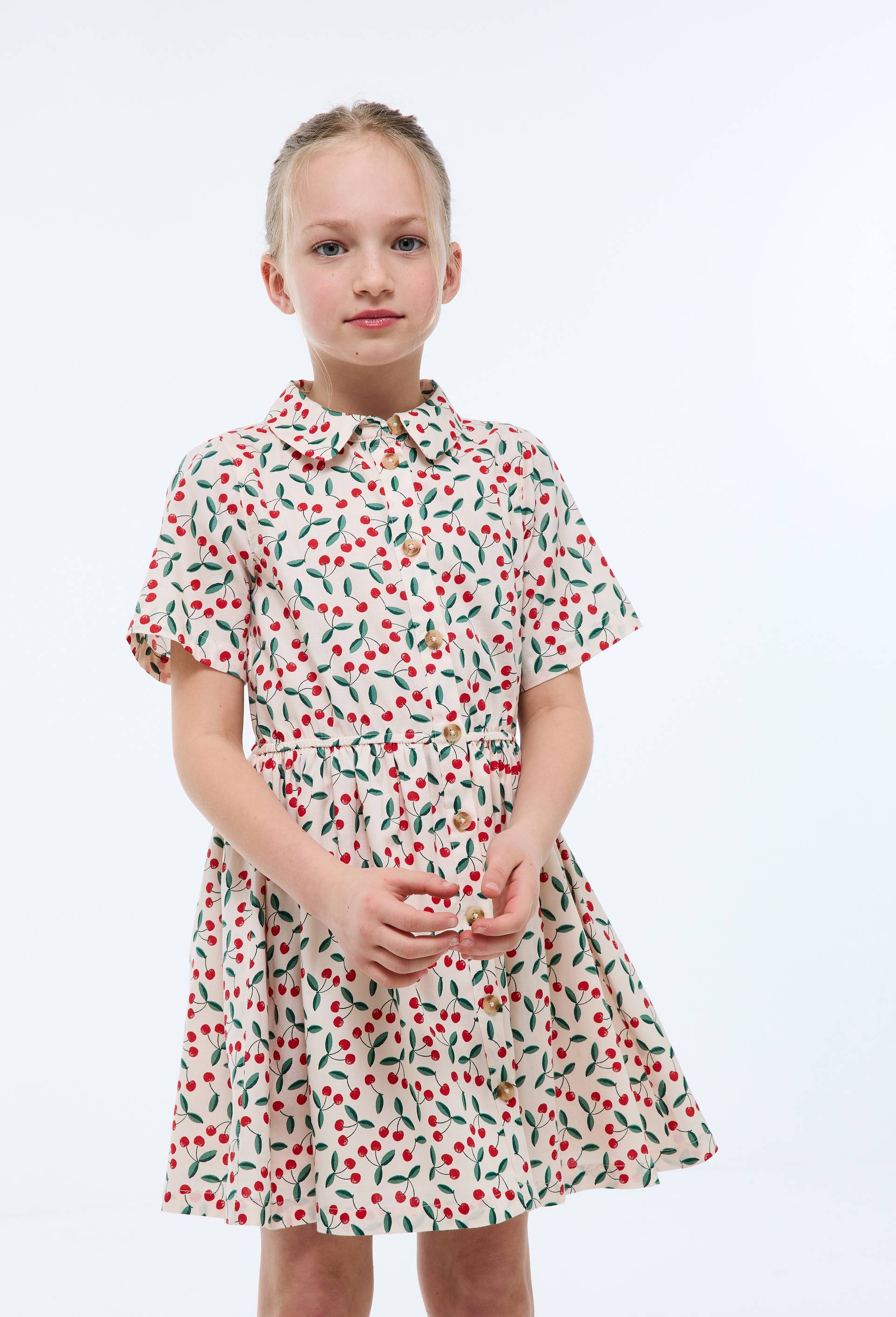 Robe imprim&eacute;e en coton BIO, Beige clair, large image number 0