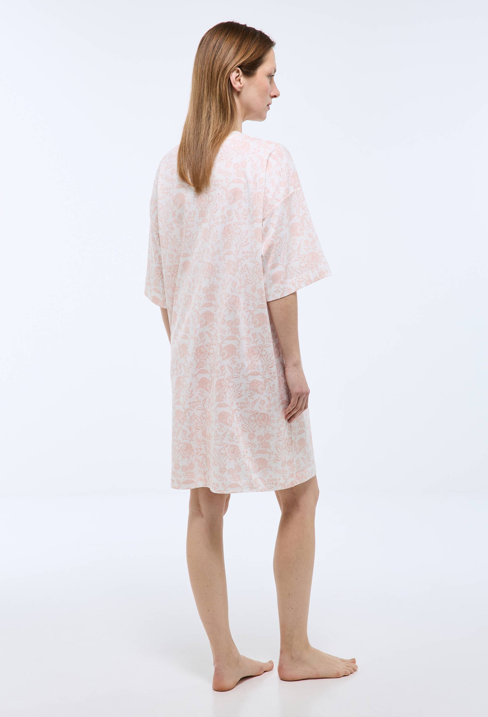 Chemise de nuit en coton BIO GOTS, Rose, large image number 2.0