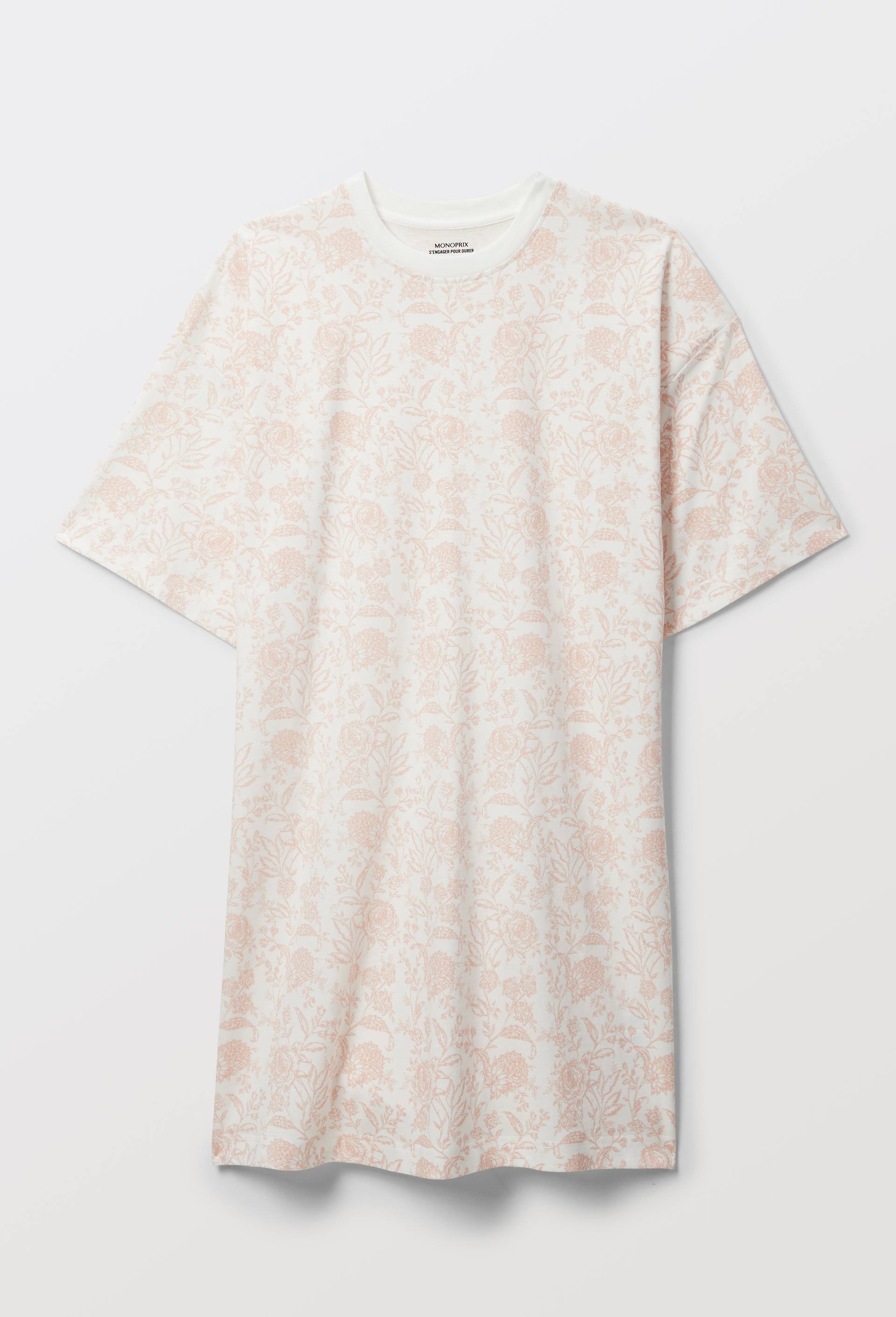 Chemise de nuit en coton BIO GOTS, Rose, large image number 3