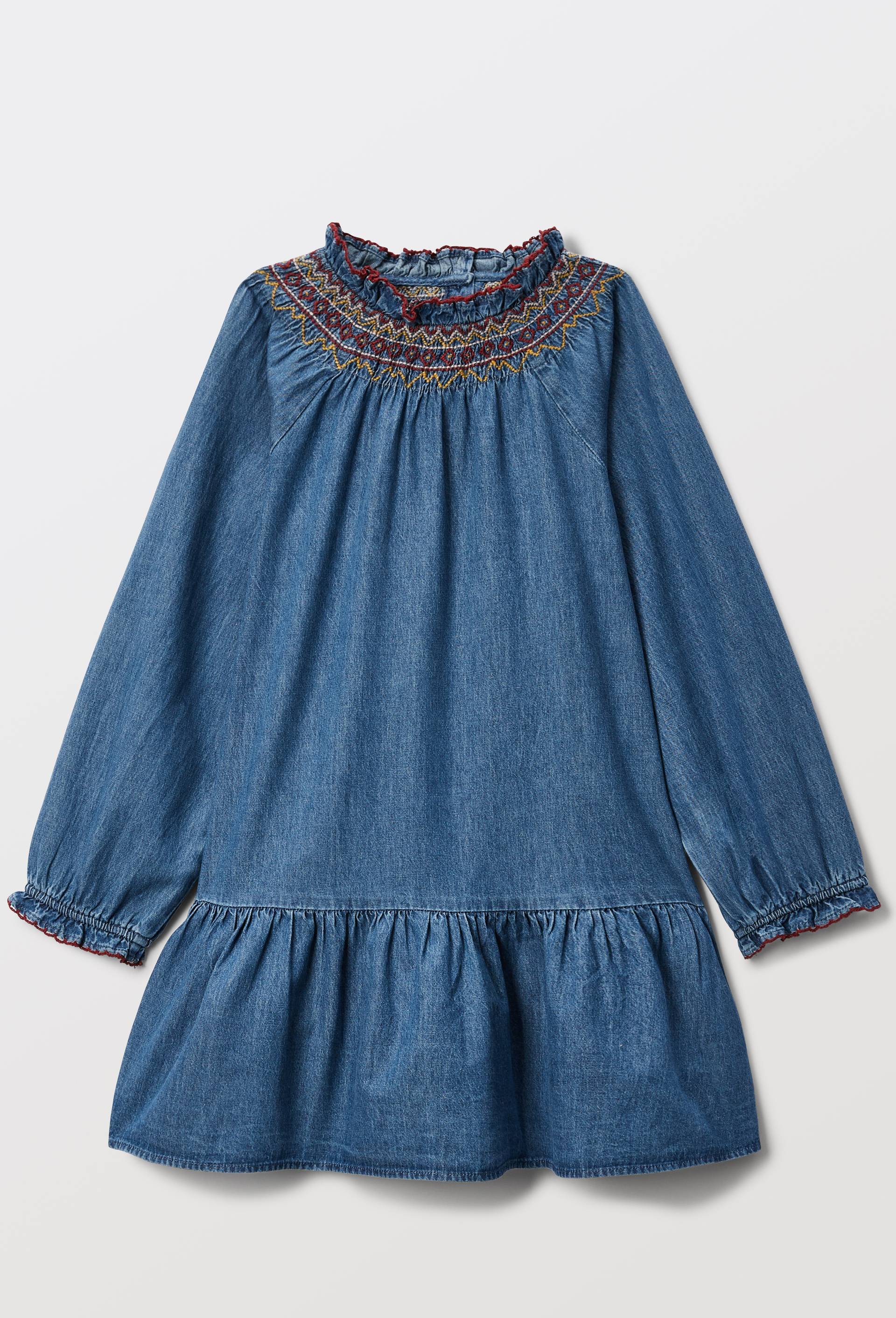 Robe en denim 100% coton, Bleu fonc&eacute;, large image number 1.0