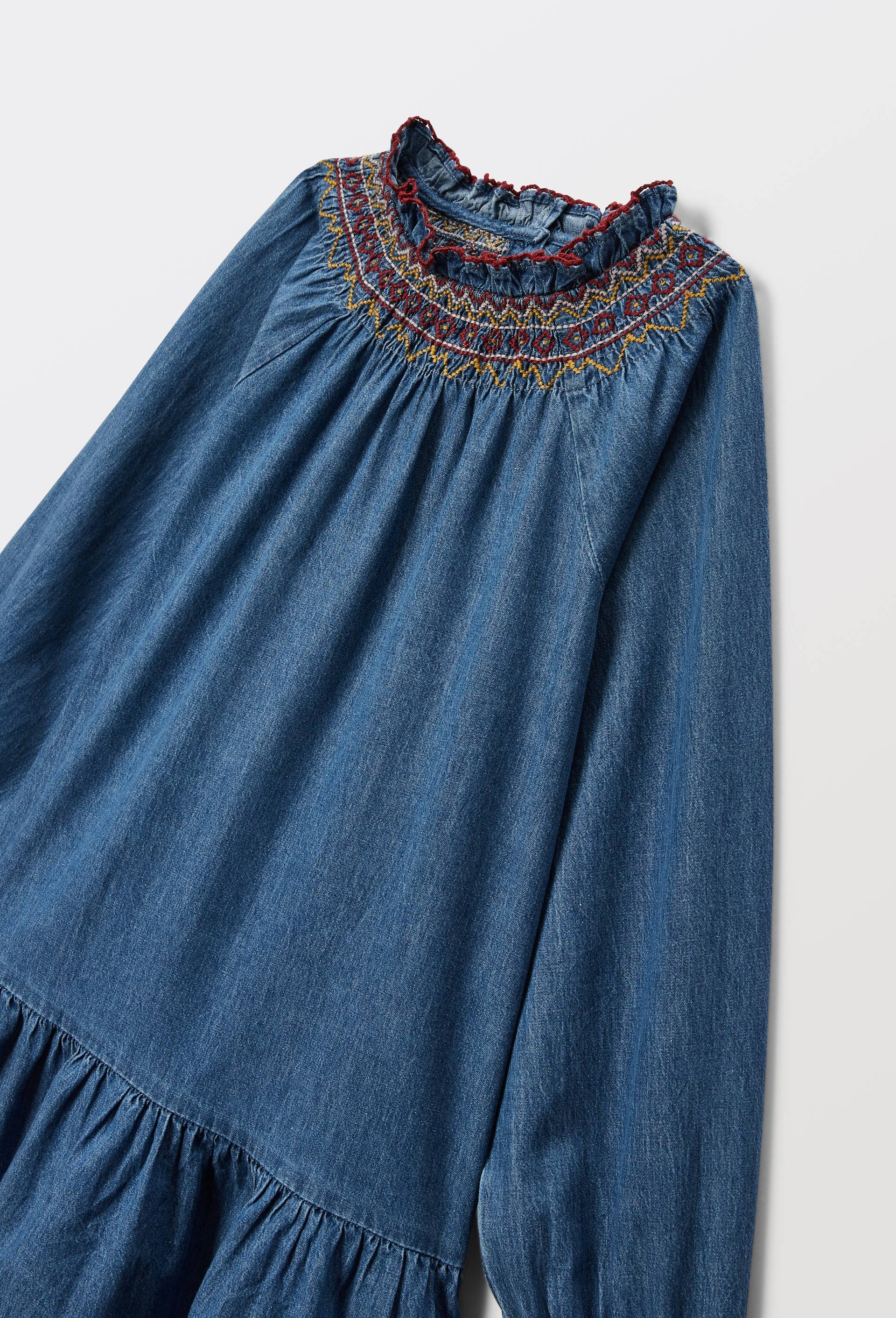 Robe en denim 100% coton, Bleu fonc&eacute;, large image number 3.0