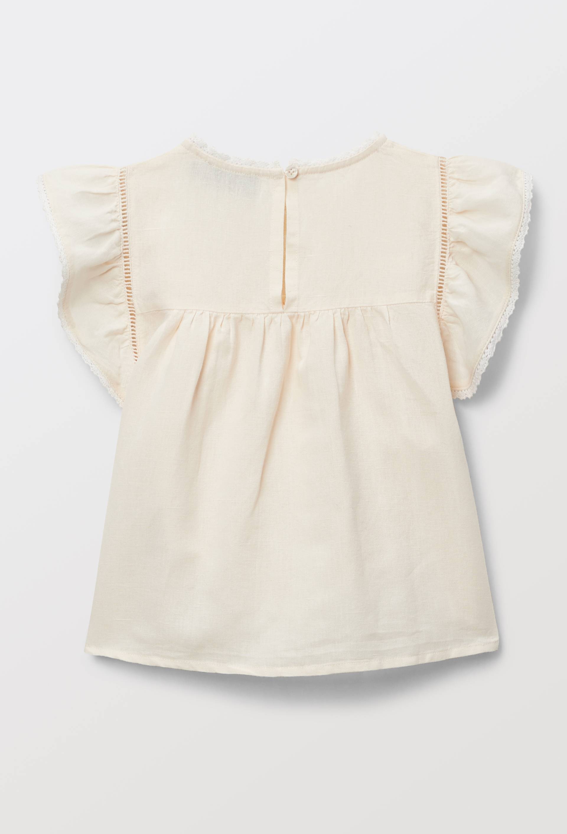 Chemisier brod&eacute; contenant du coton, Beige clair, large image number 2