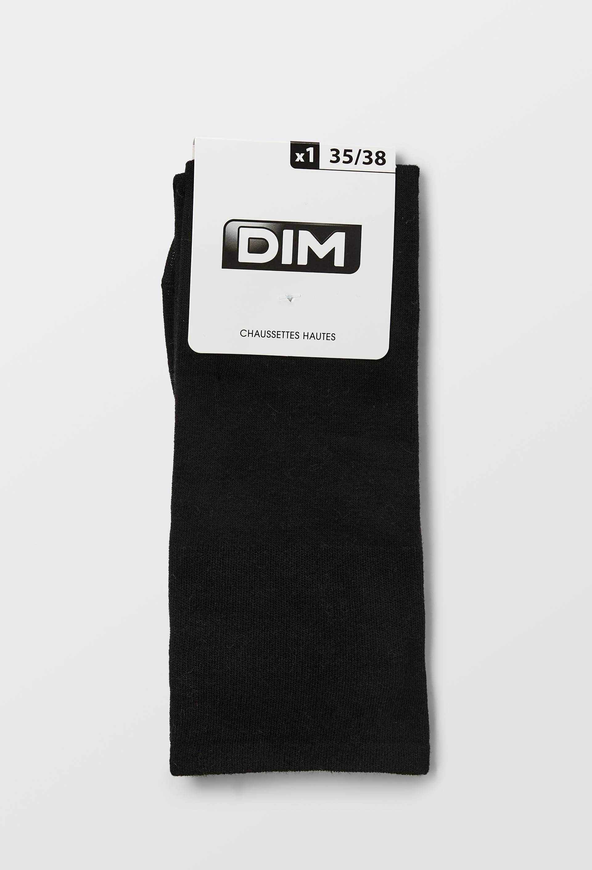 Chaussettes hautes en coton DIM, Noir, large image number 3.0