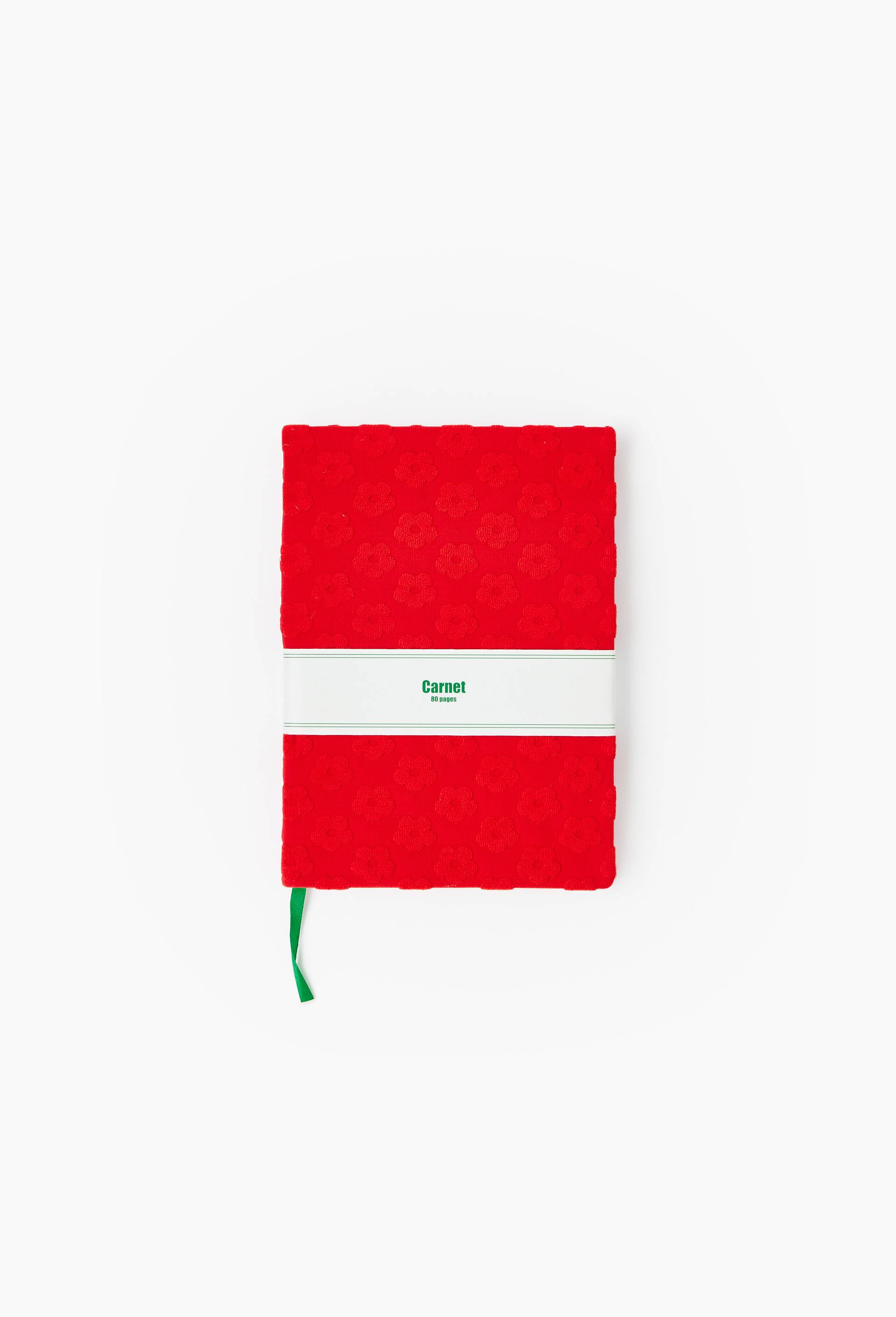 Carnet A5 &eacute;ponge, 80 pages, Rouge, large image number 2.0
