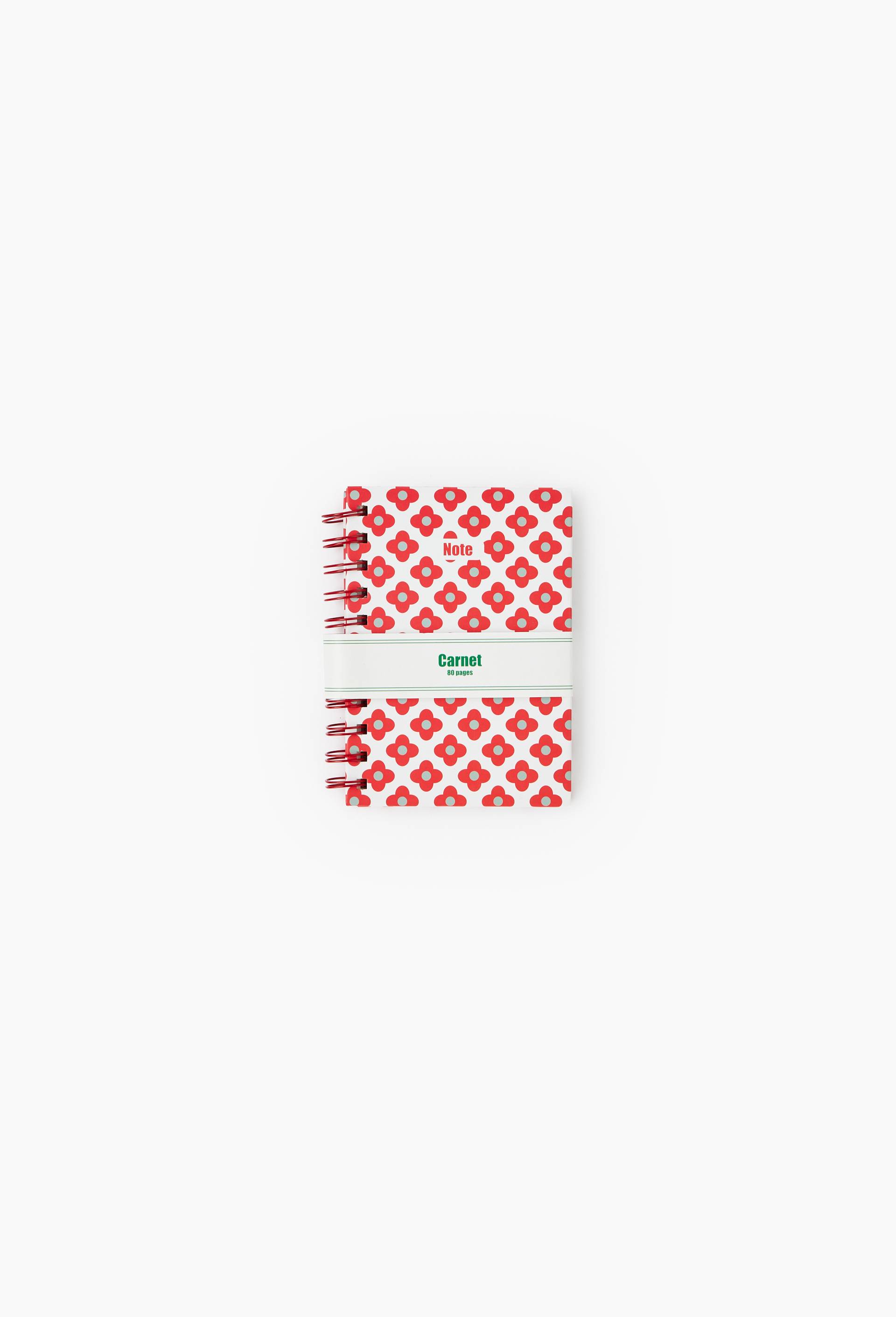 Carnet A6, lign&eacute;, 80 pages, Rouge, large image number 2