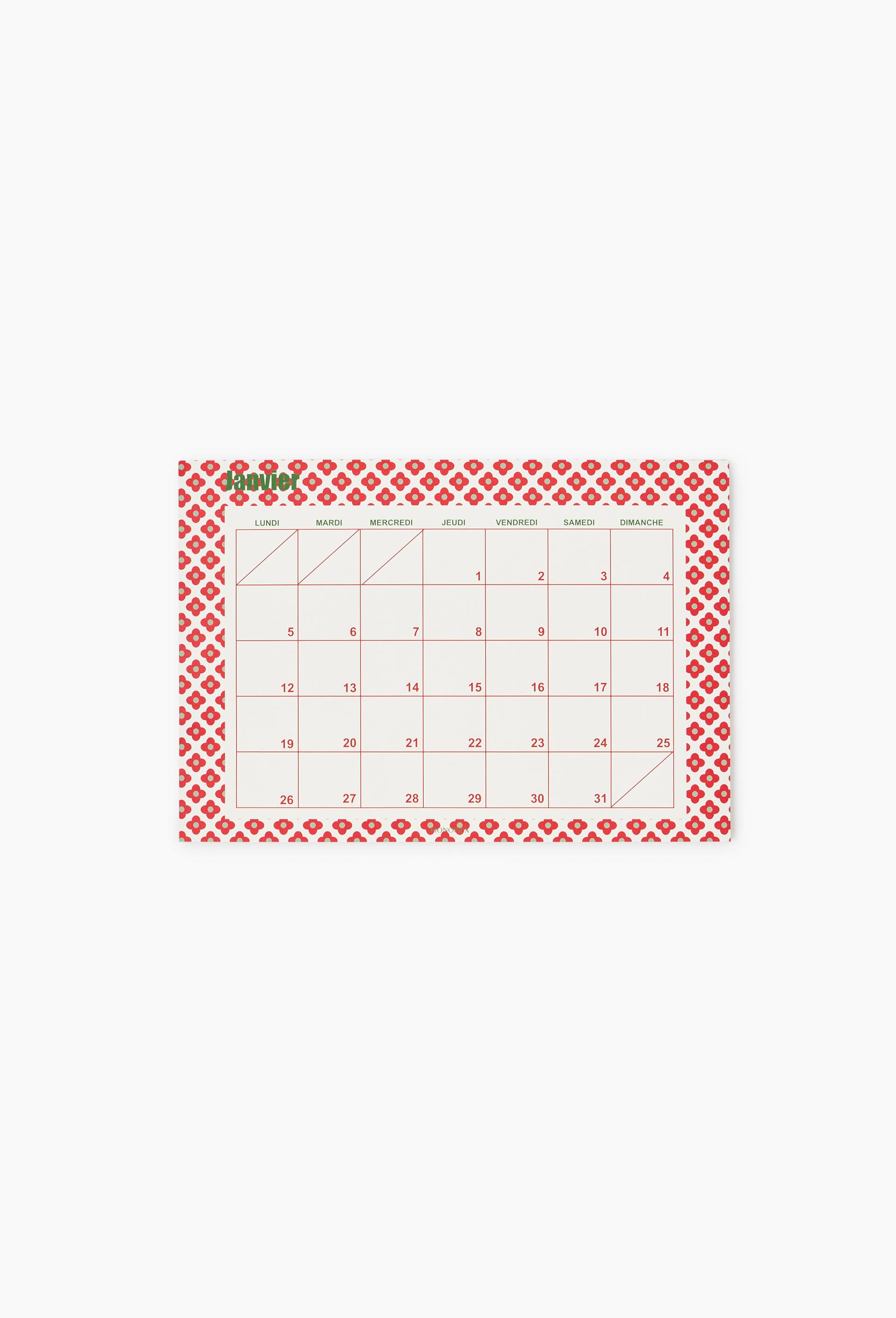Calendrier, Rouge, large image number 0