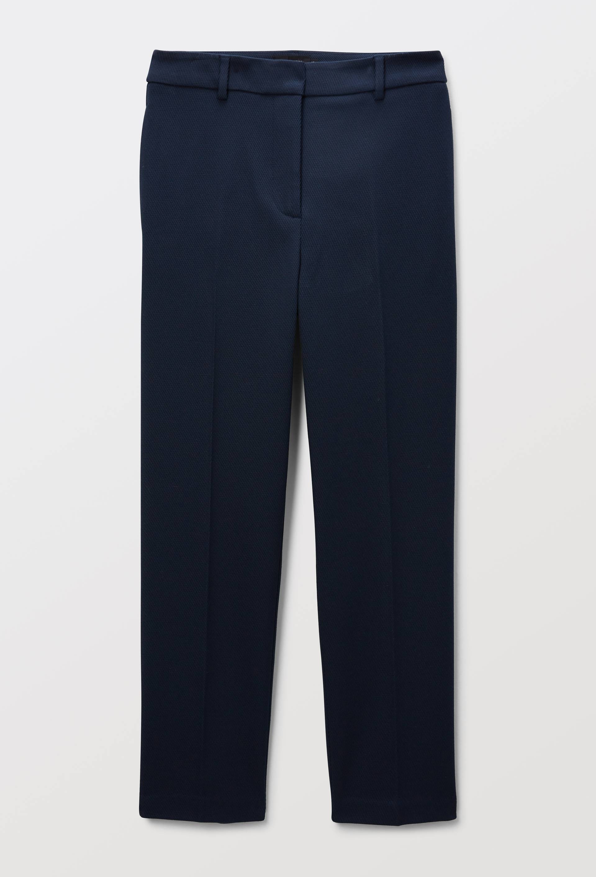 Pantalon de ville uni textur&eacute;, Bleu fonc&eacute;, large image number 2