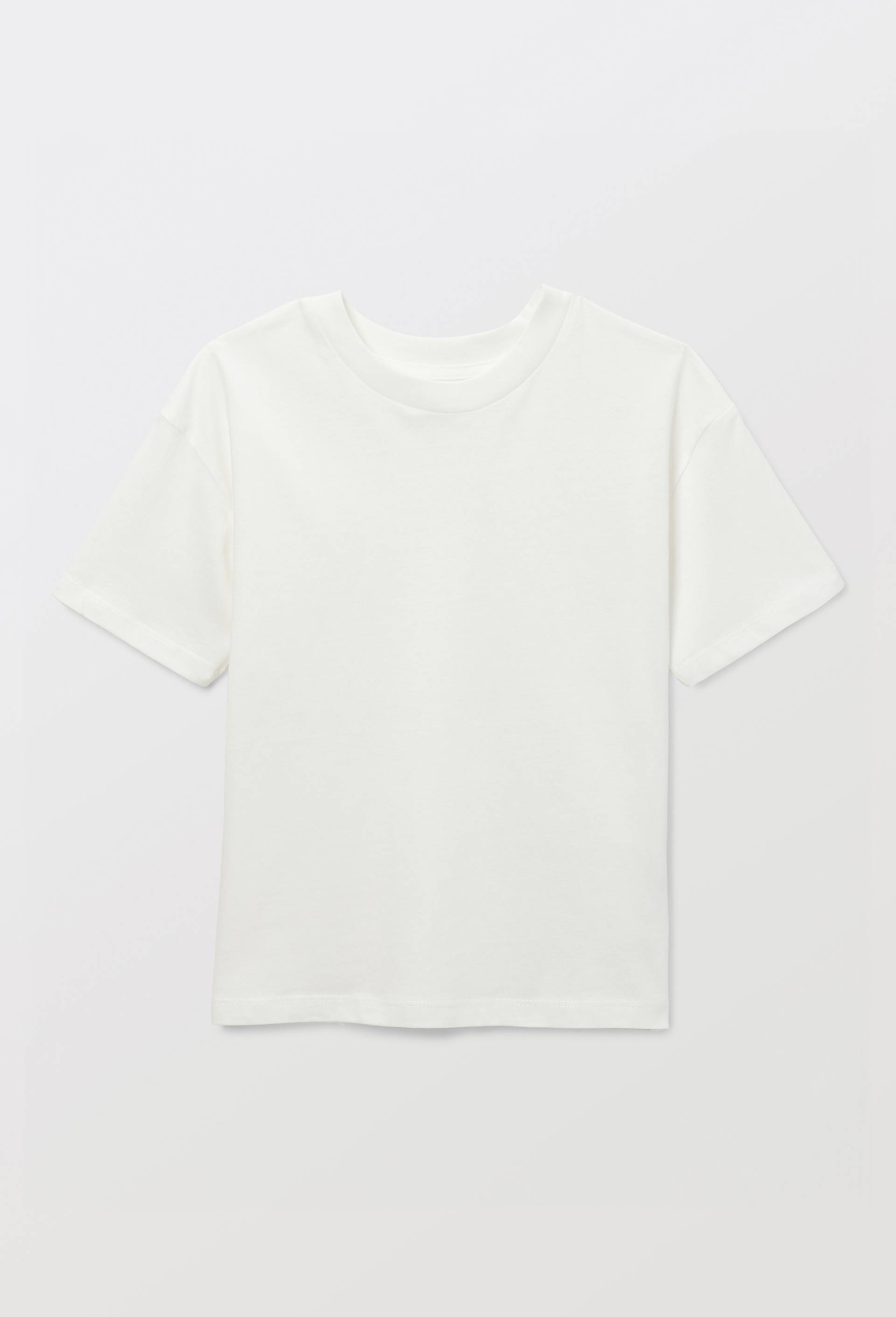 T-shirt uni en coton BIO GOTS, Blanc, swatch image