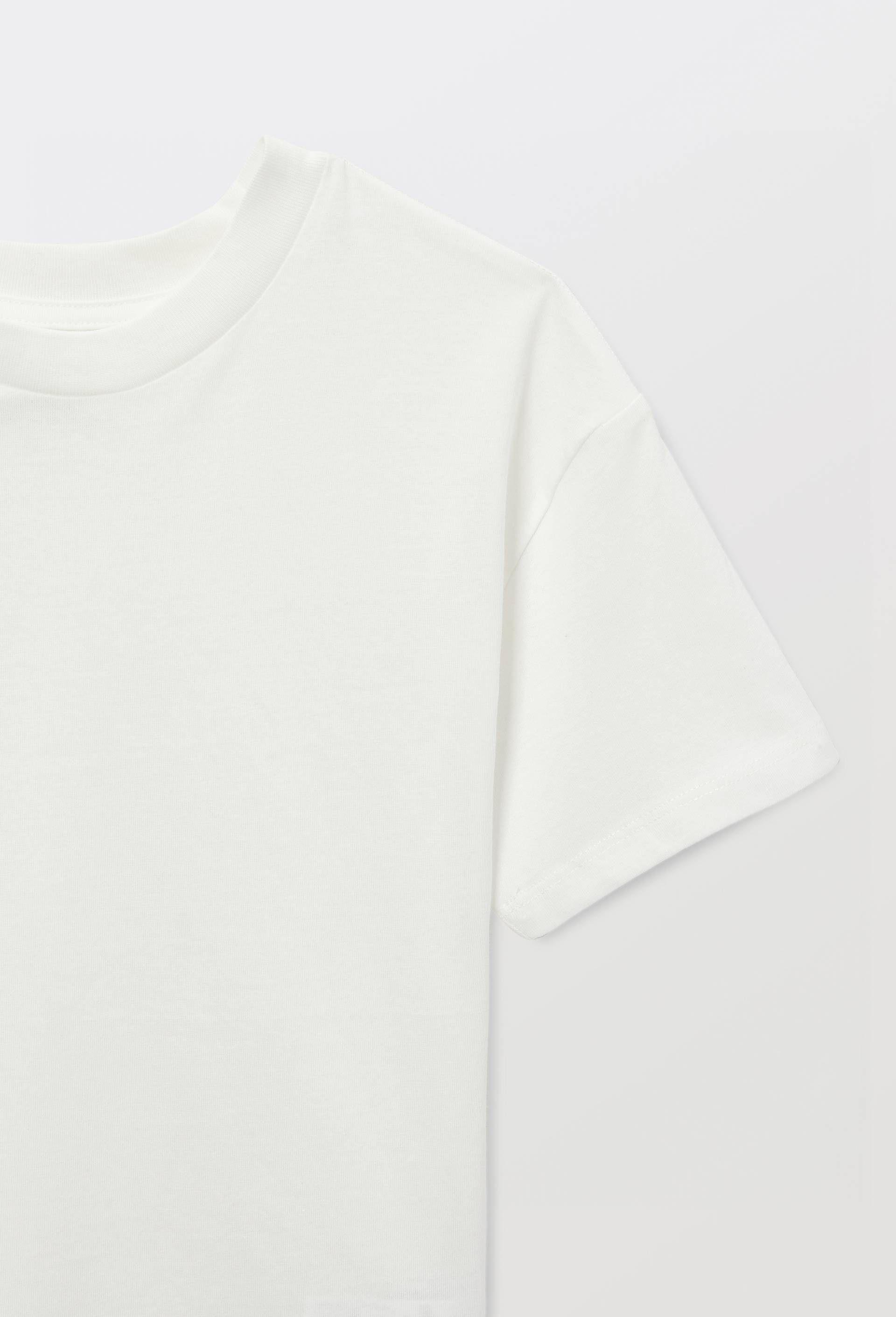T-shirt uni en coton BIO GOTS, Blanc, large image number 2.0
