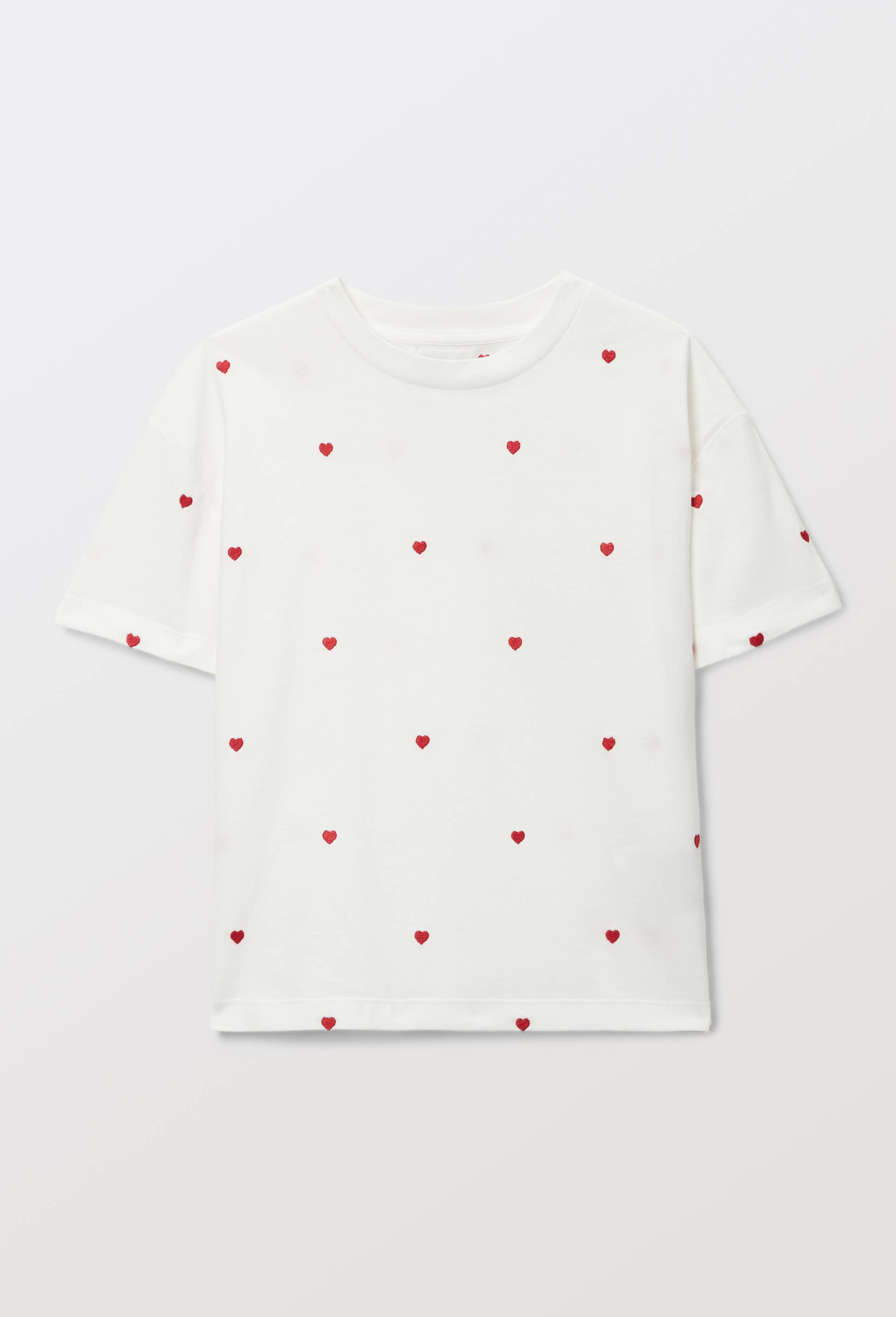 T-shirt uni en coton BIO GOTS, Blanc, large image number 1.0
