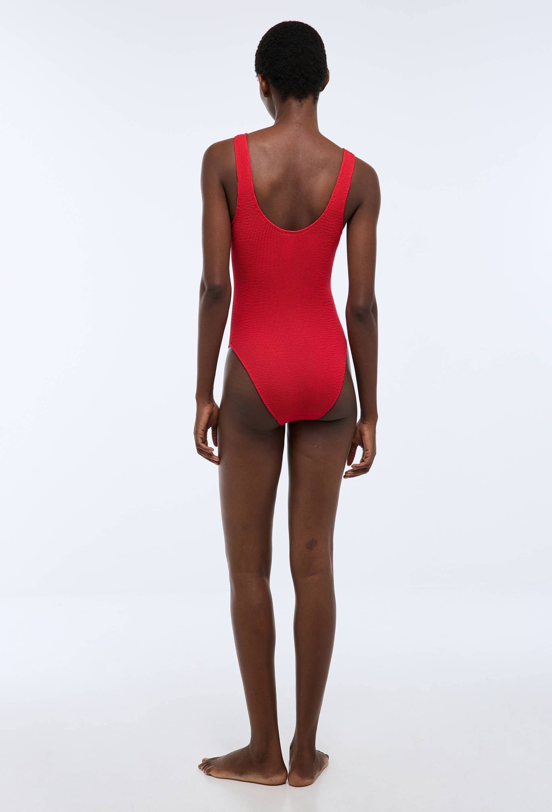 Maillot de bain 1 pi&egrave;ce taille unique LUDIVINE, Rouge, large image number 1