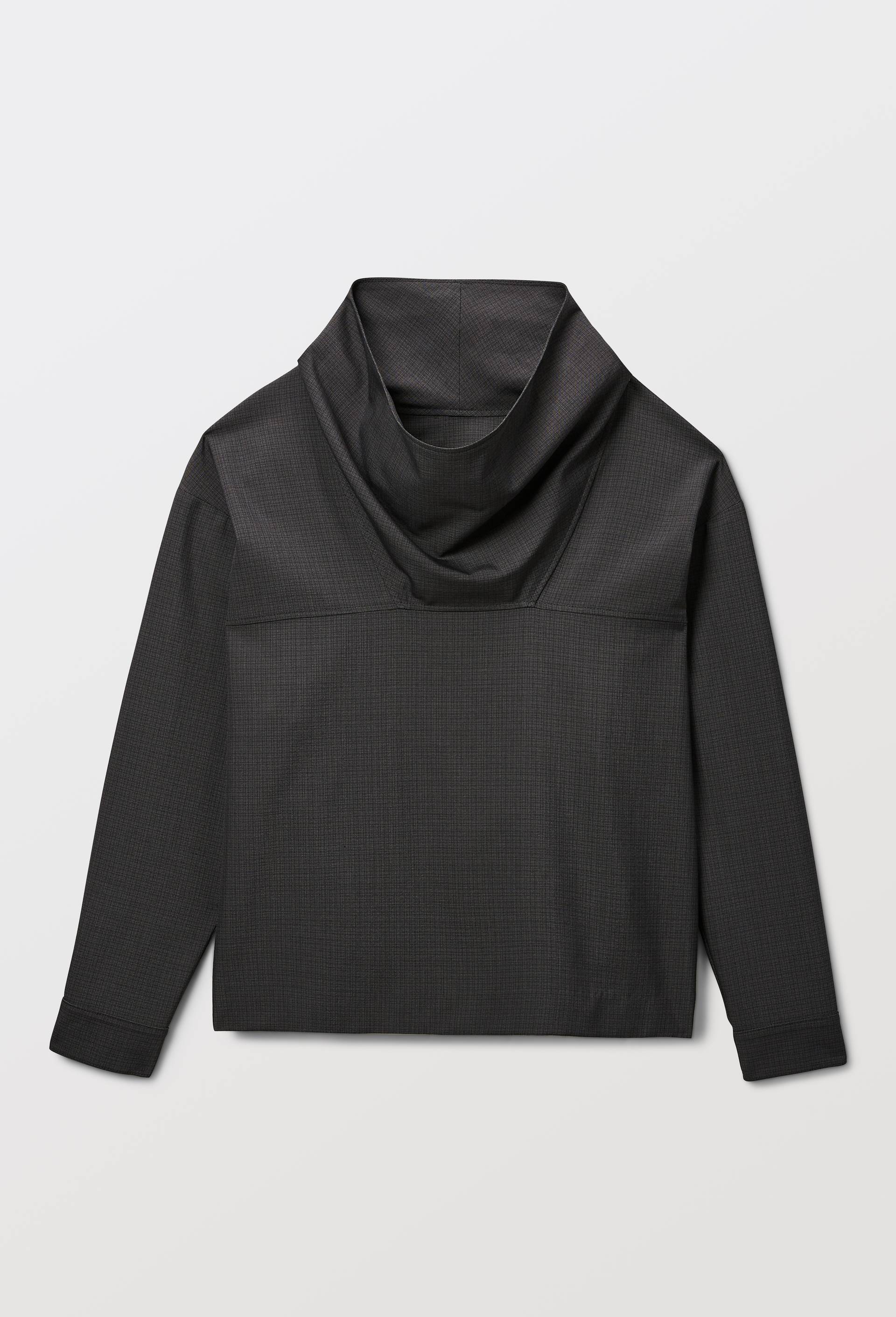 Blouse manches longues col montant, Gris, large image number 2