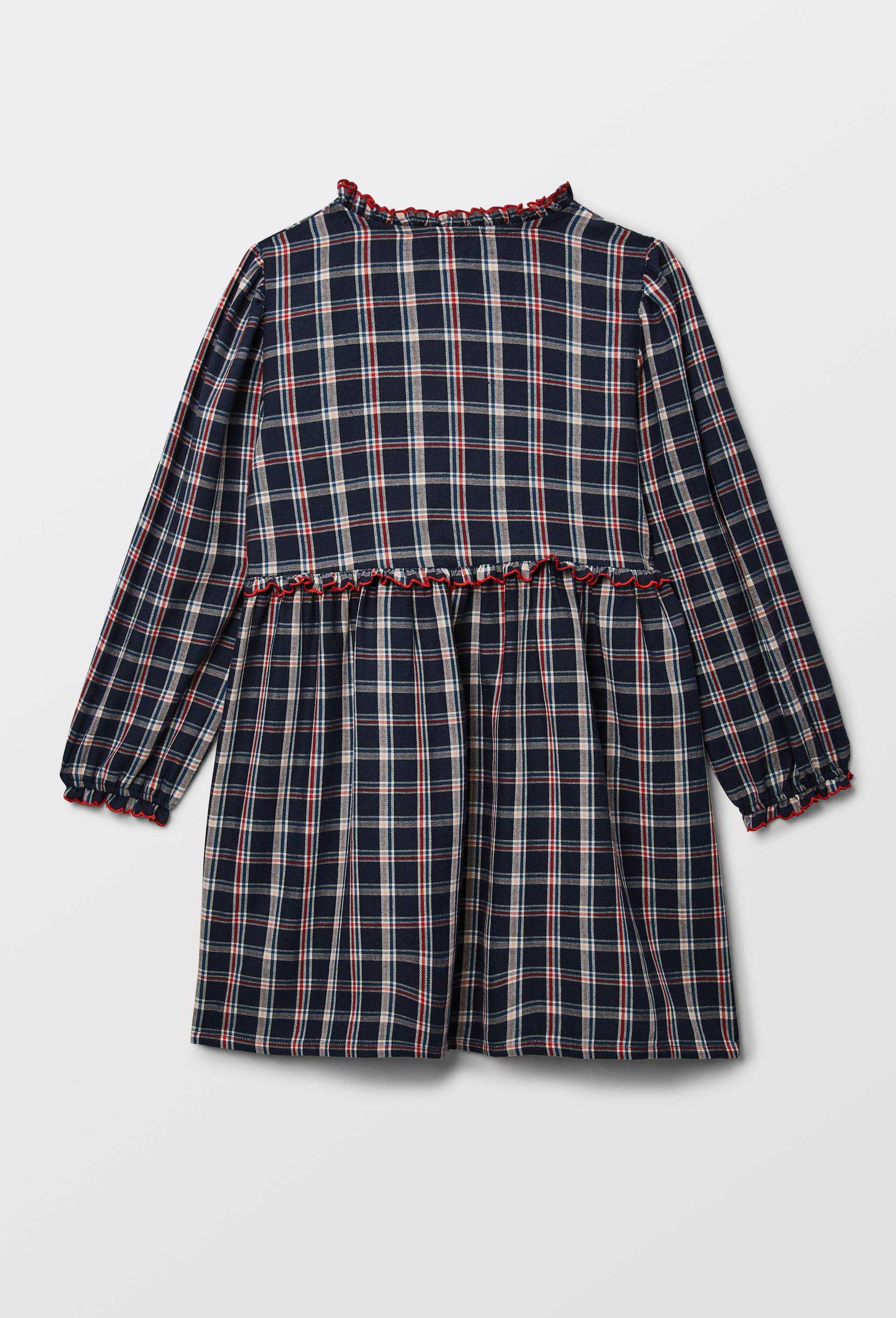 Robe brod&eacute; 100% coton, Bleu fonc&eacute;, large image number 4