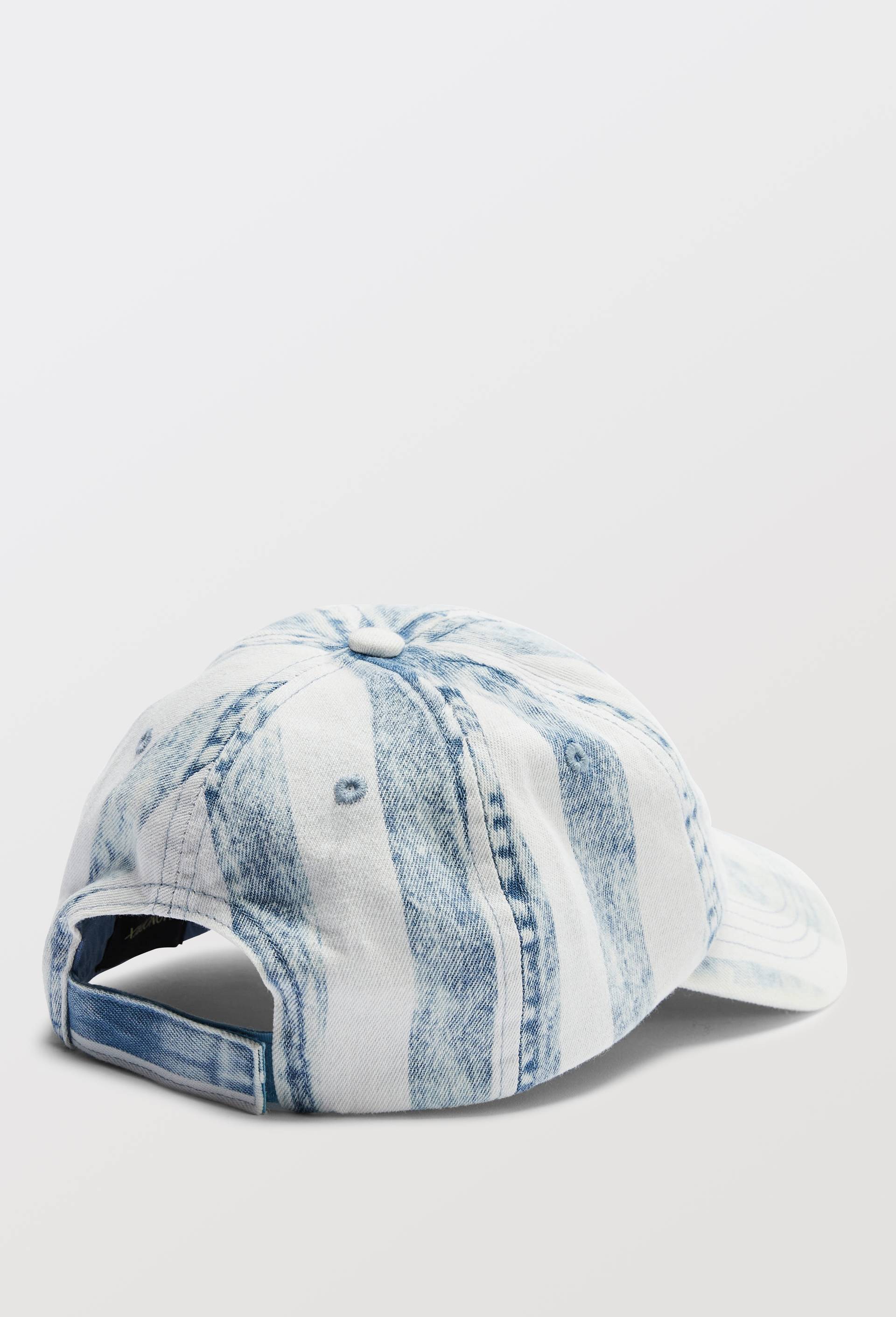 Casquette jean ray&eacute;e, Bleu, large image number 1