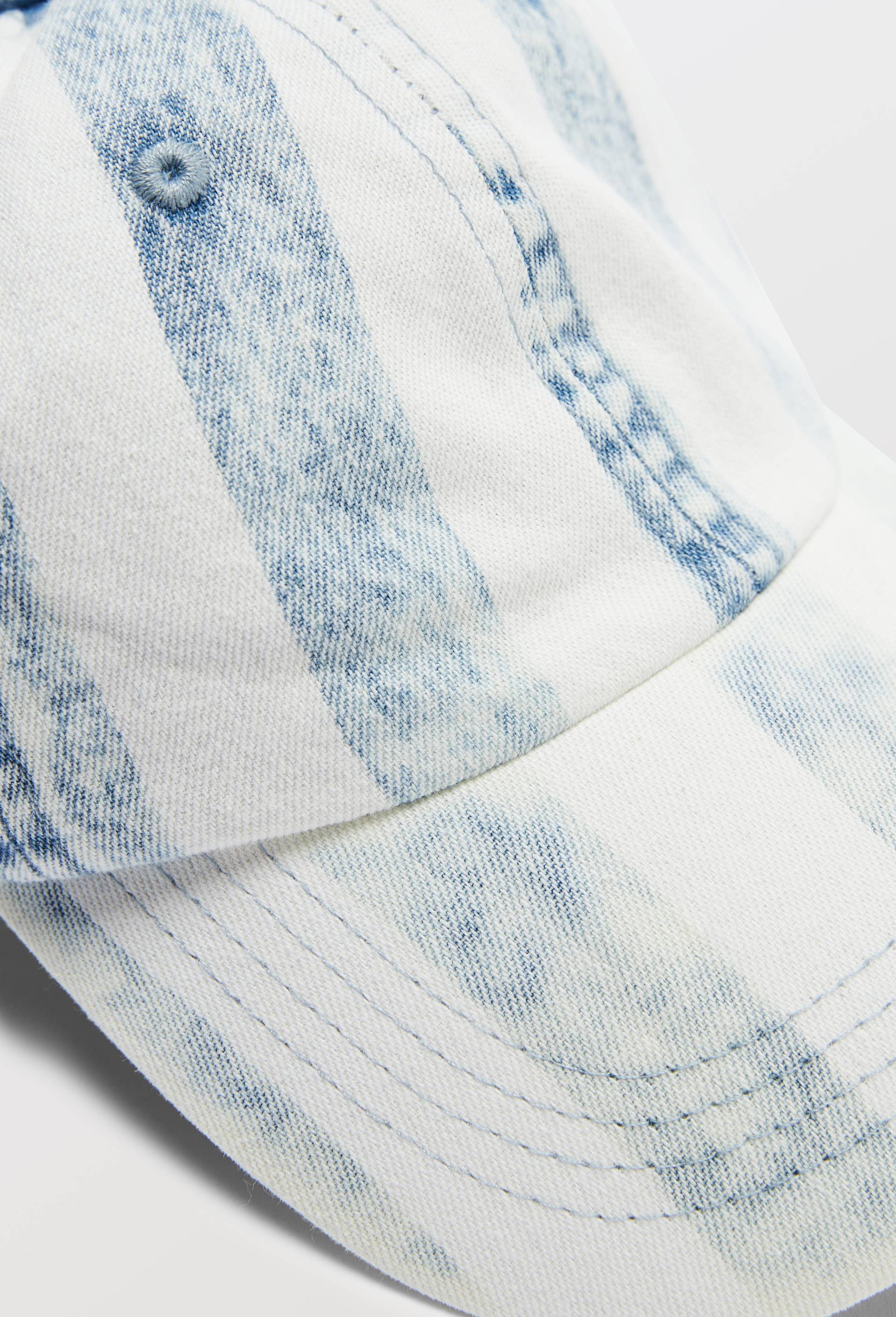 Casquette jean ray&eacute;e, Bleu, large image number 2.0