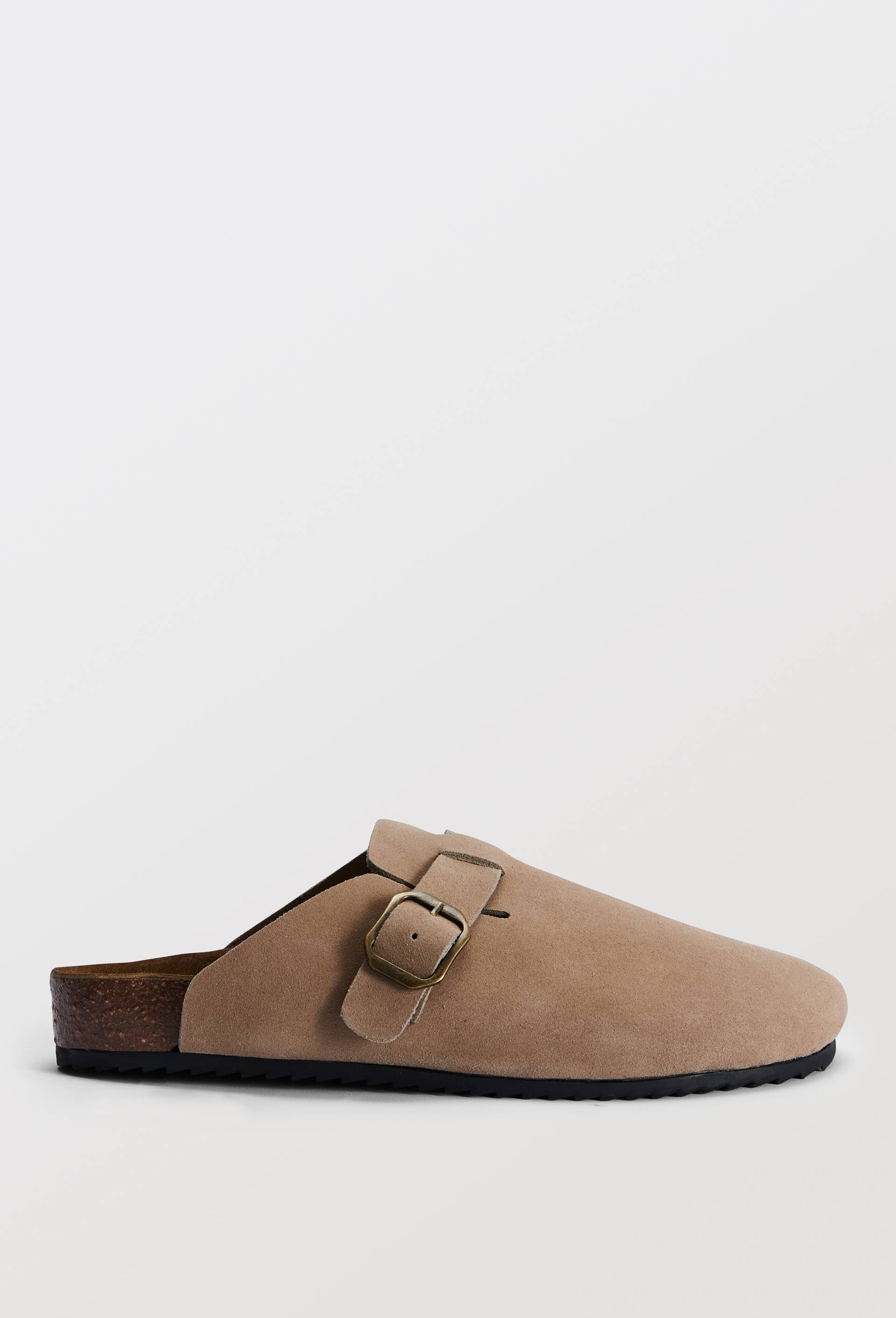 Sabots en cuir, Beige, large image number 1