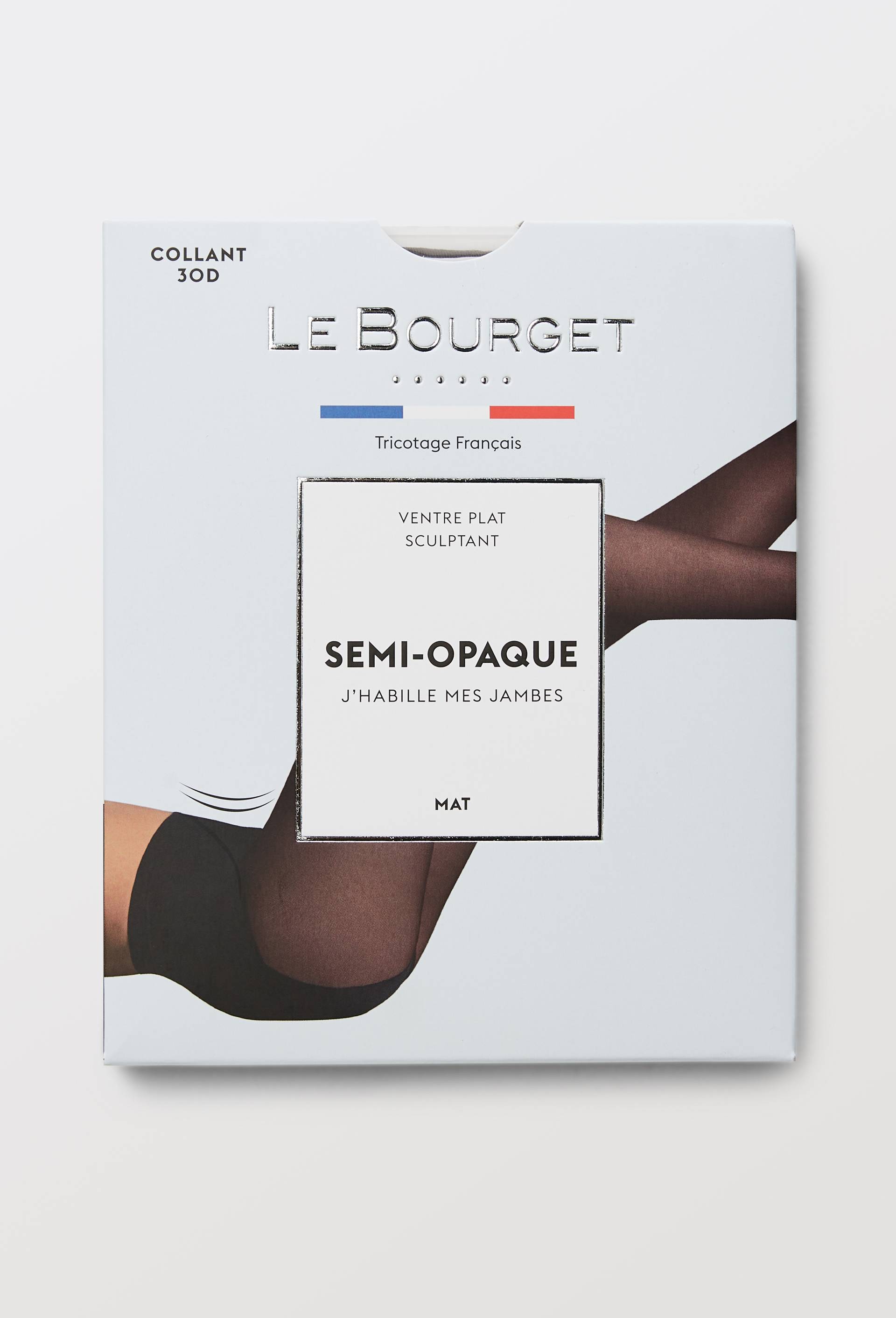 Collants ventre plat semi-opaques Le Bourget, Brun, large image number 2.0