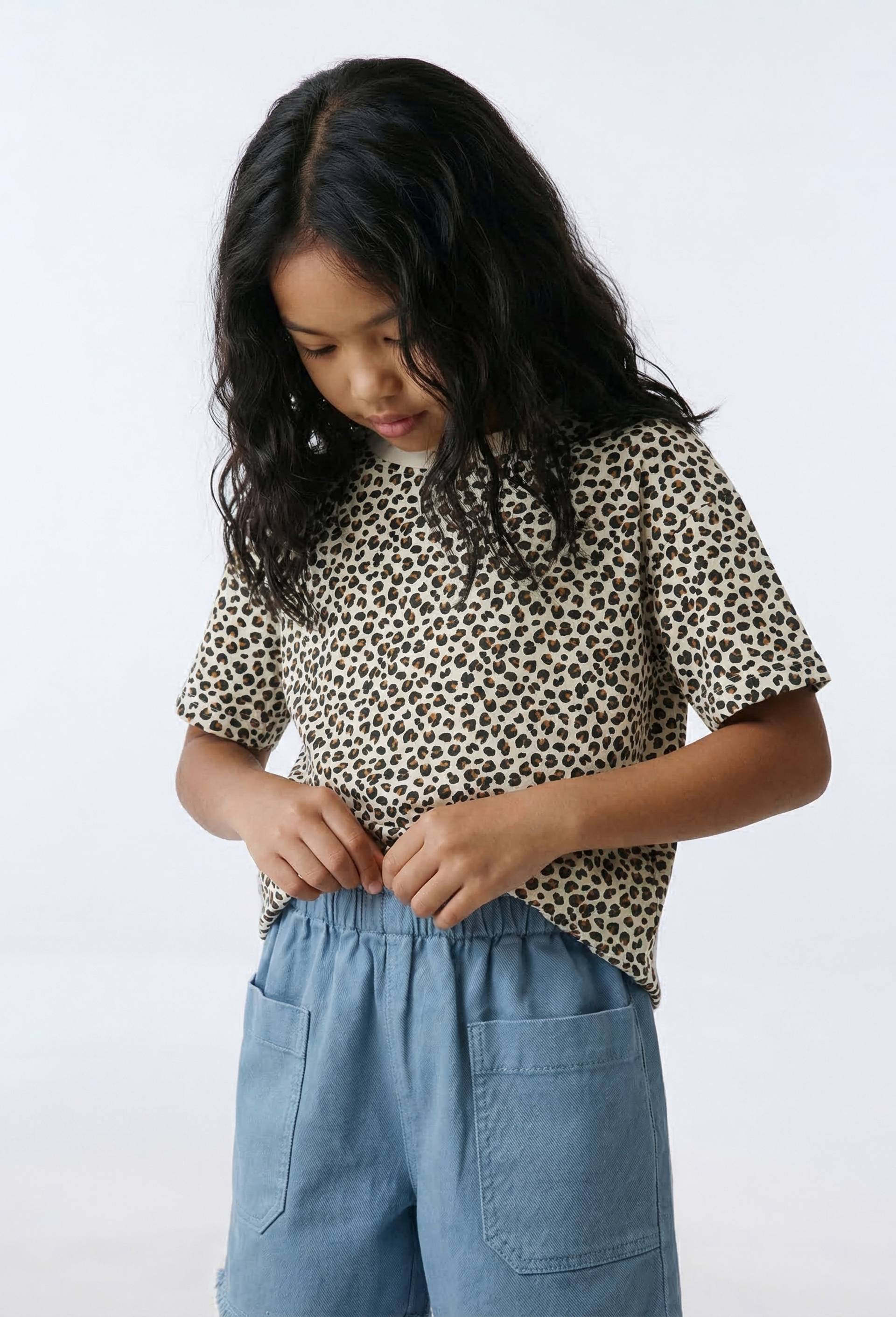 T-shirt uni en coton BIO GOTS, Beige clair, large image number 0