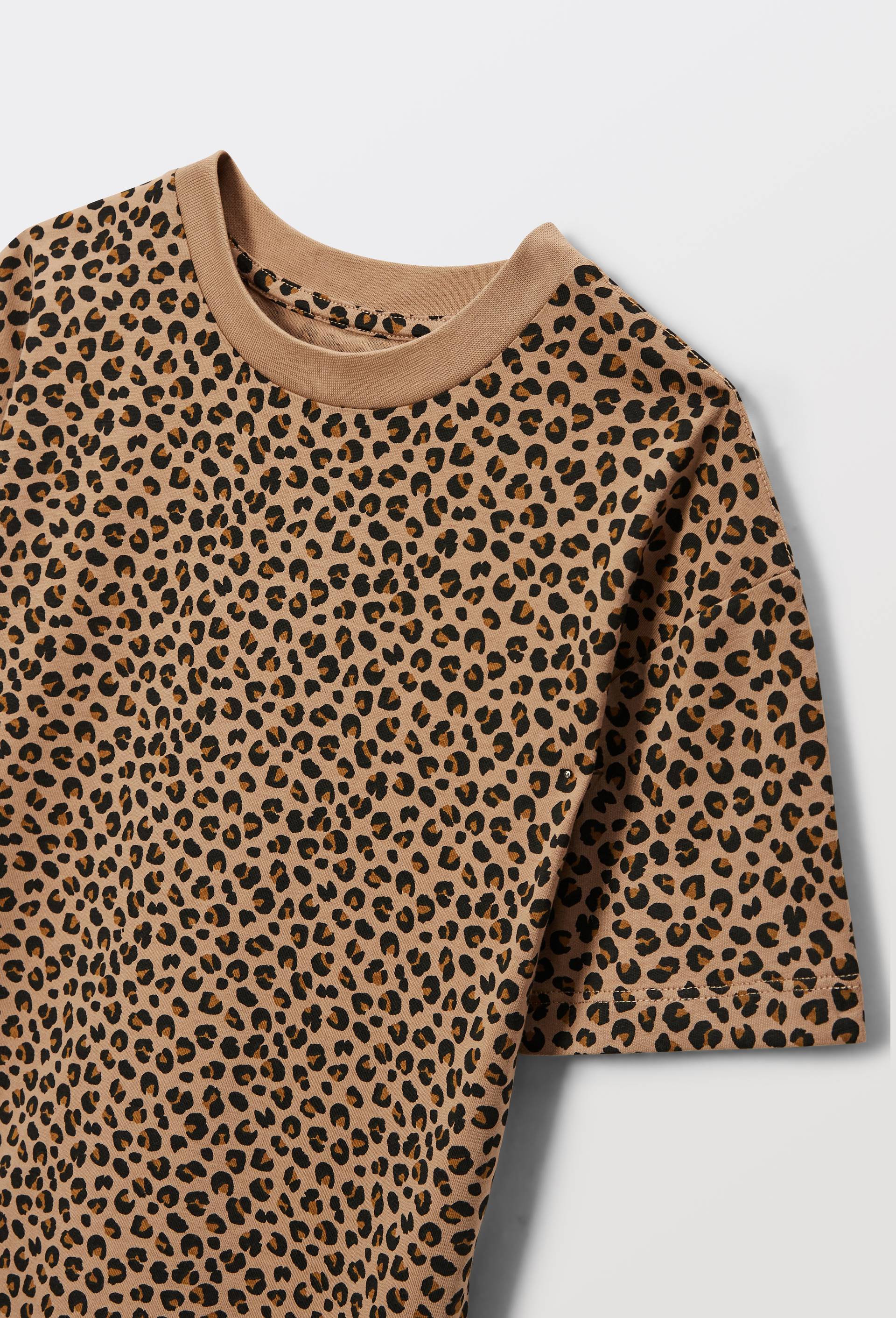 T-shirt uni en coton BIO GOTS, Brun clair, large image number 3