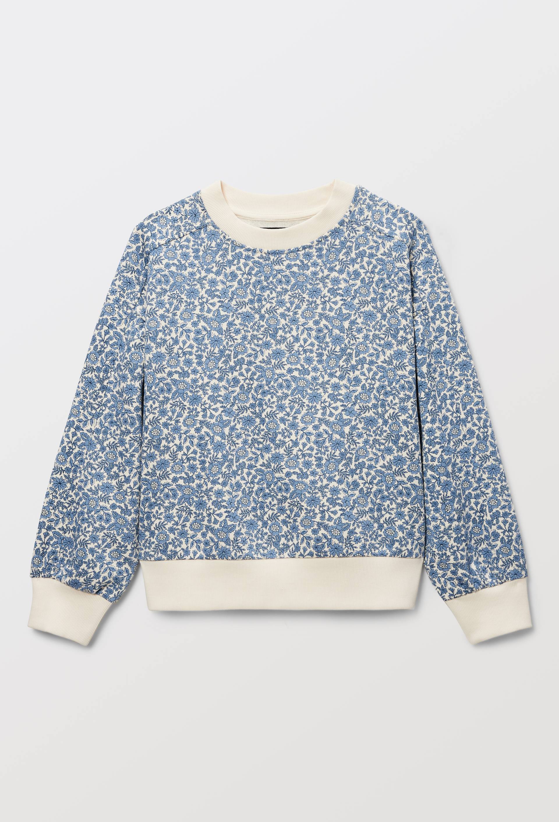 Sweat imprim&eacute; en coton, Beige clair, large image number 0