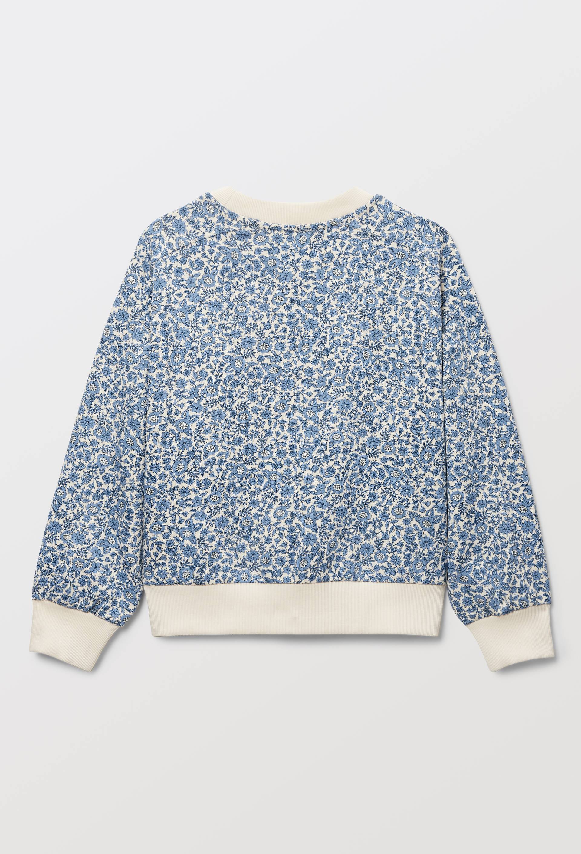 Sweat imprim&eacute; en coton, Beige clair, large image number 1.0